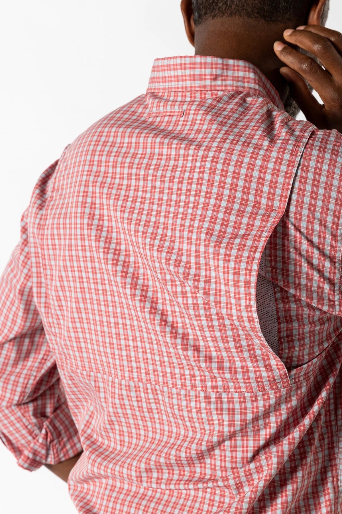 Duck Head - Performance Poplin Guide Shirt Sherman Plaid (Sunwashed Red)