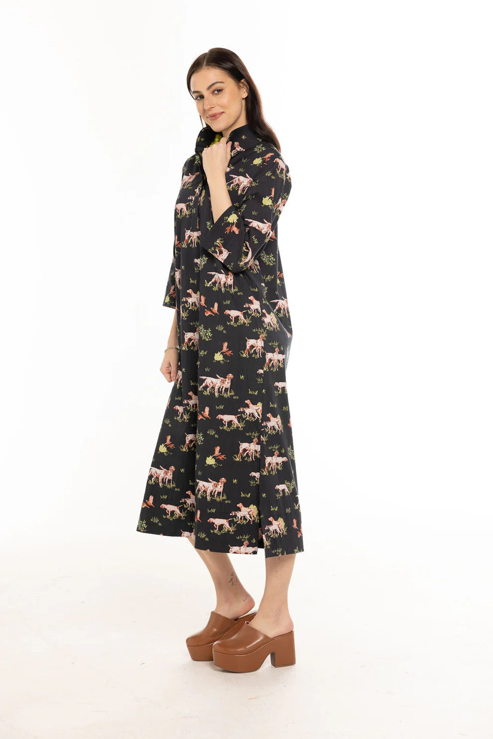 Holly Shae - Grace Dress (Dogs on the Hunt Black)