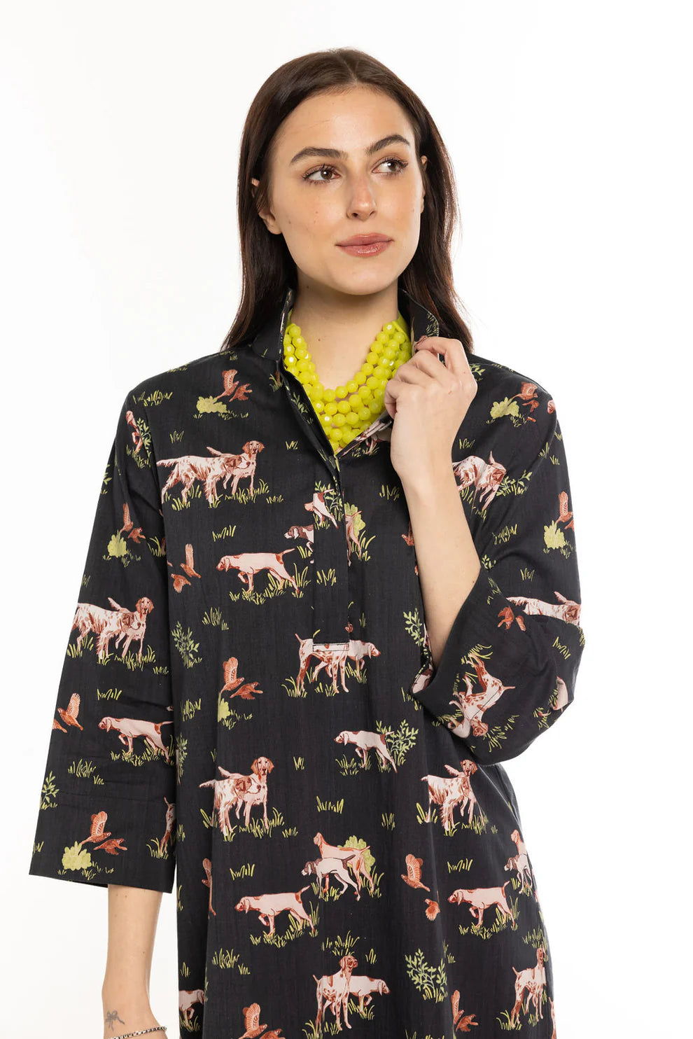 Holly Shae - Grace Dress (Dogs on the Hunt Black)