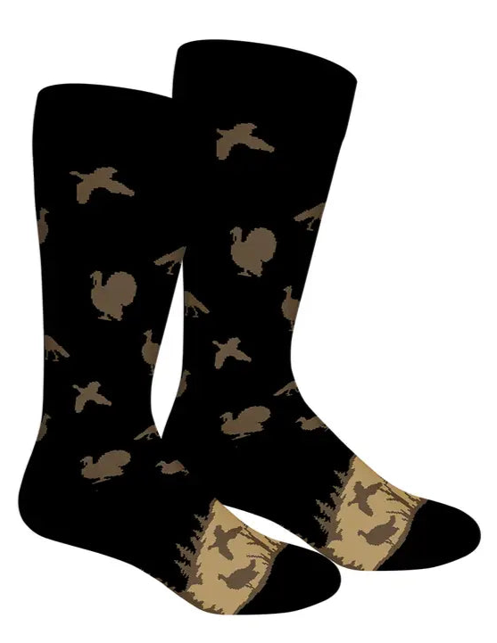 Brown Dog Socks - Wild Turkey (Black)