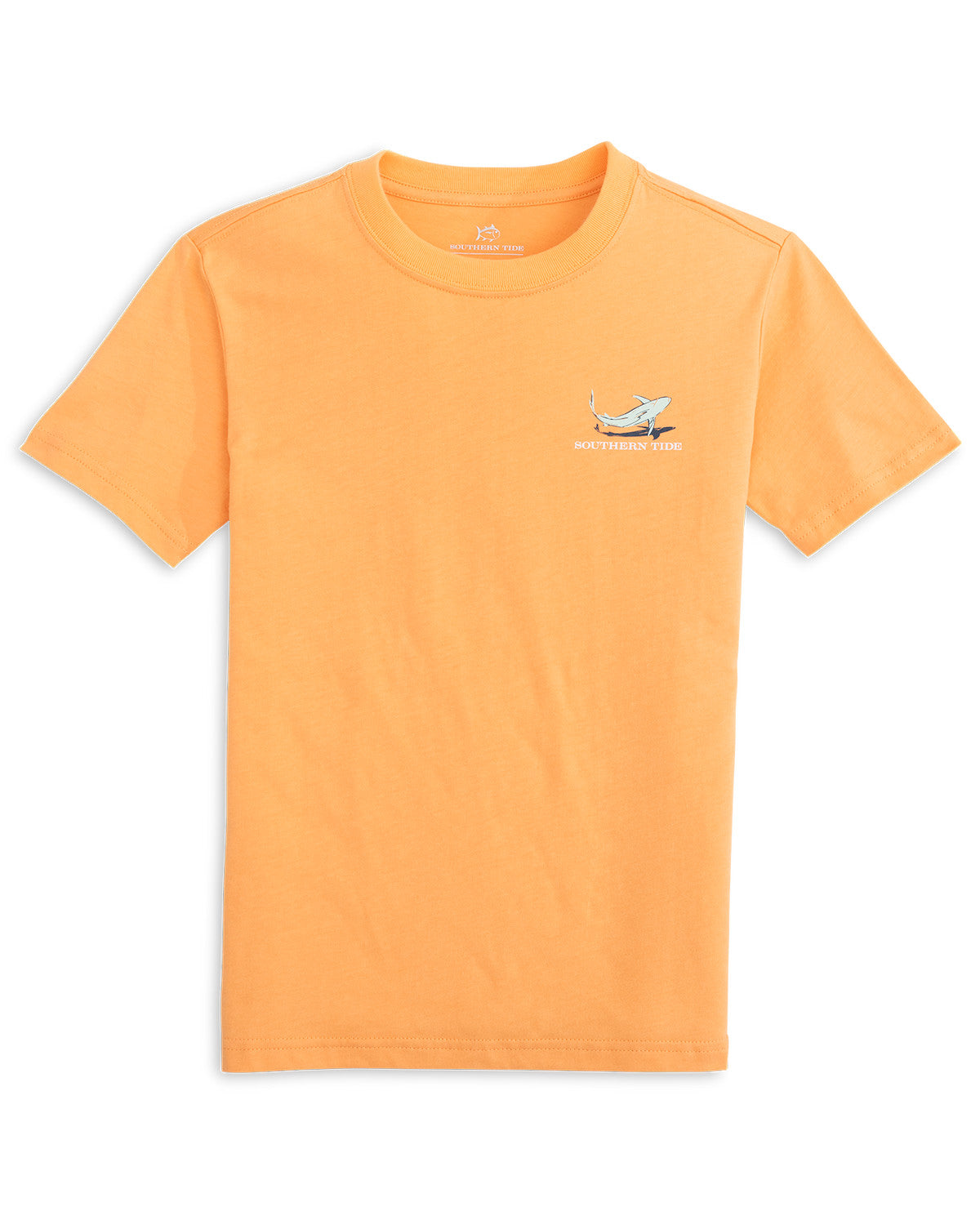 Southern Tide - Youth Yachts of Sharks Tee (Salmon Bluff Orange)