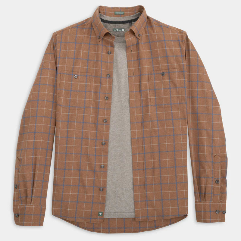 GenTeal - Sawyer Untucked Performance Flannel (Maple)