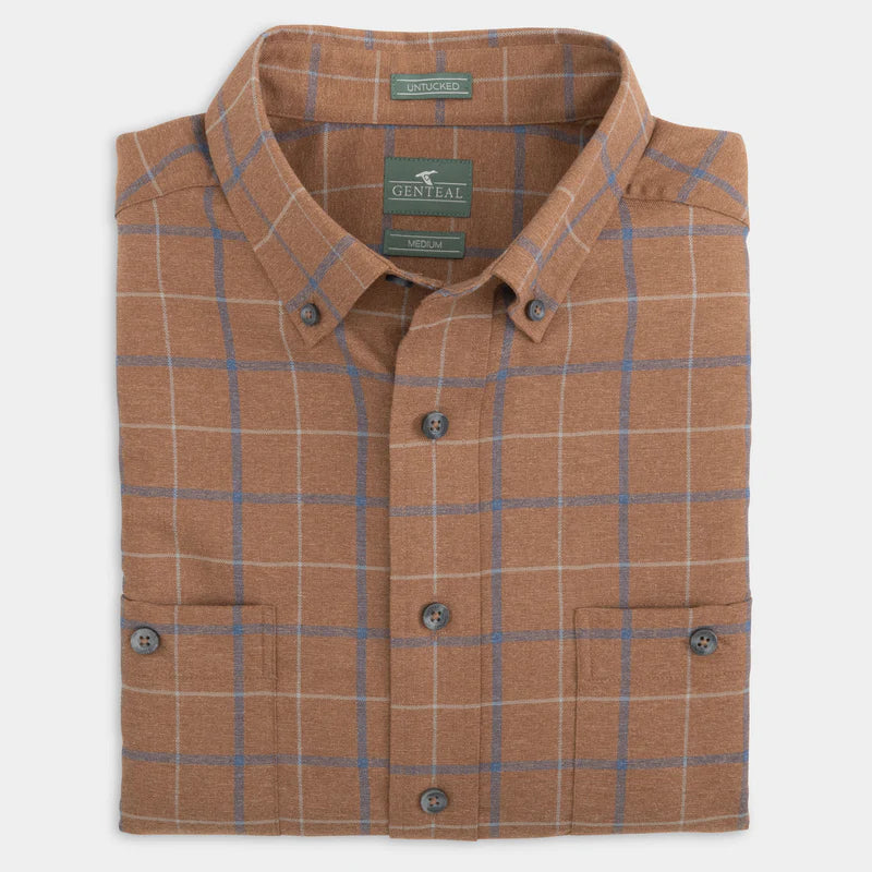 GenTeal - Sawyer Untucked Performance Flannel (Maple)