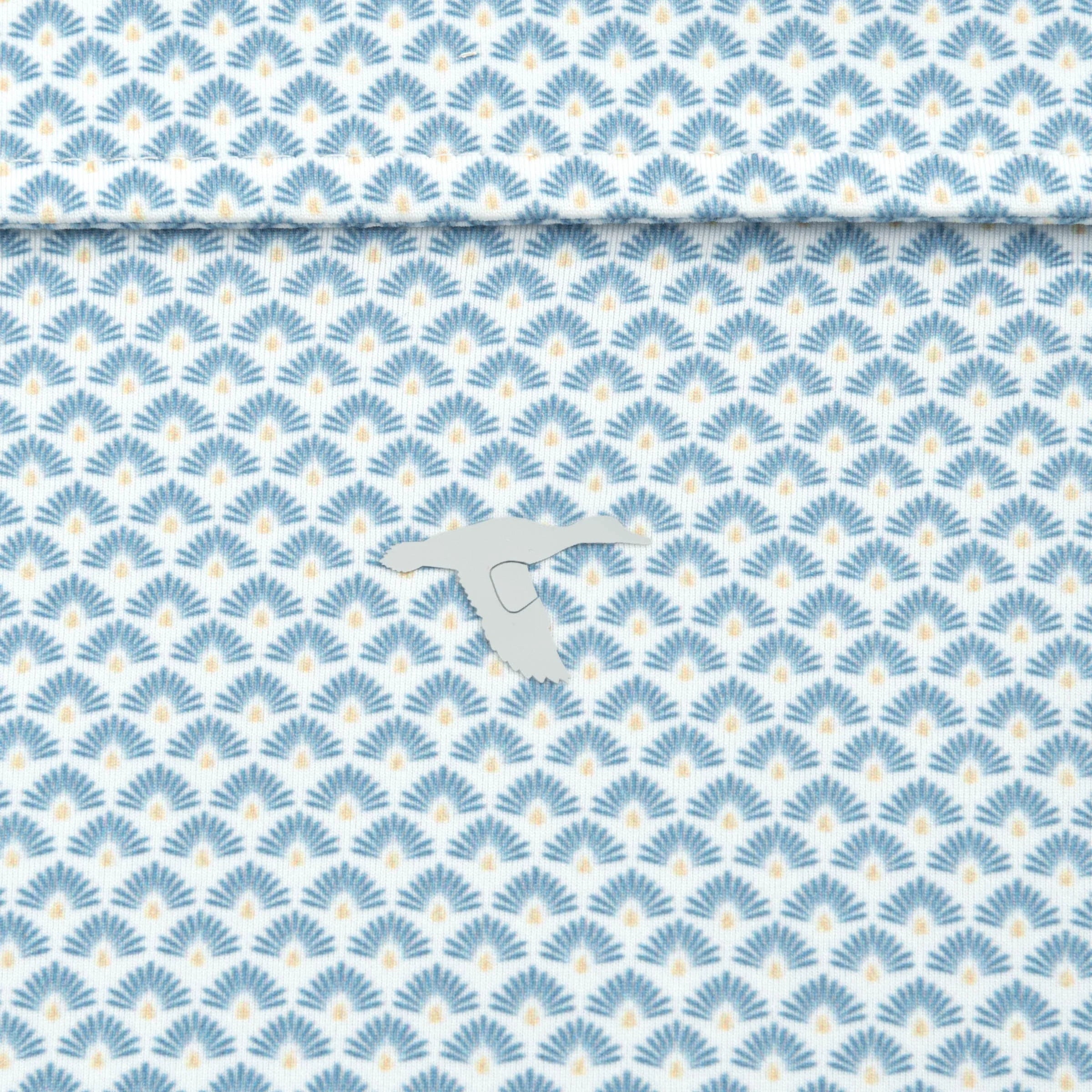 GenTeal - Printed Polo (Blue Agave) FINAL SALE