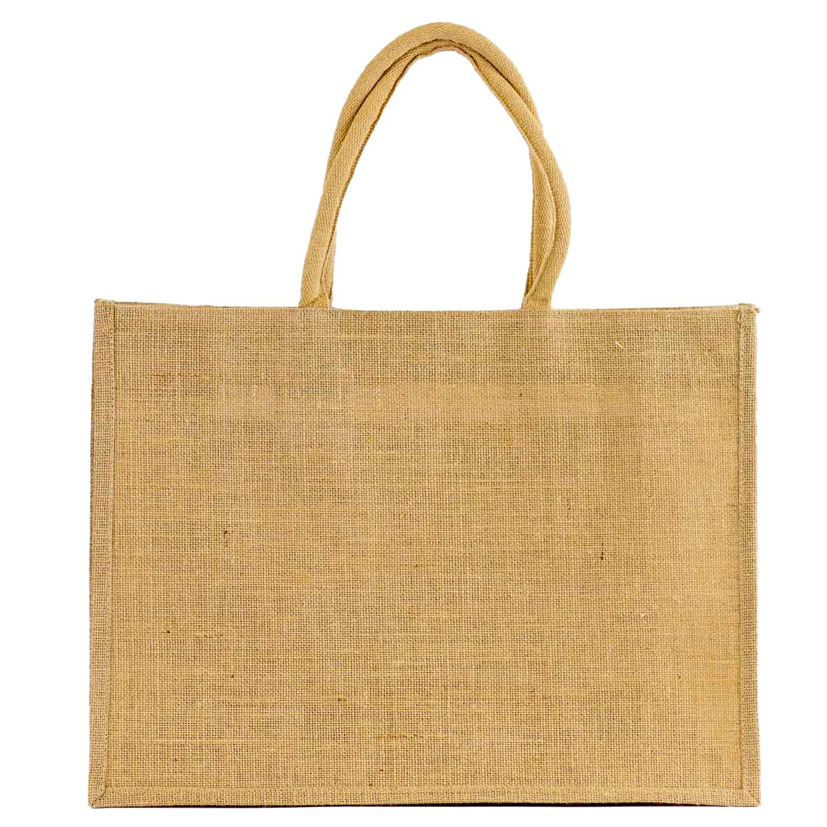 Embroidered Jute Pocket Tote