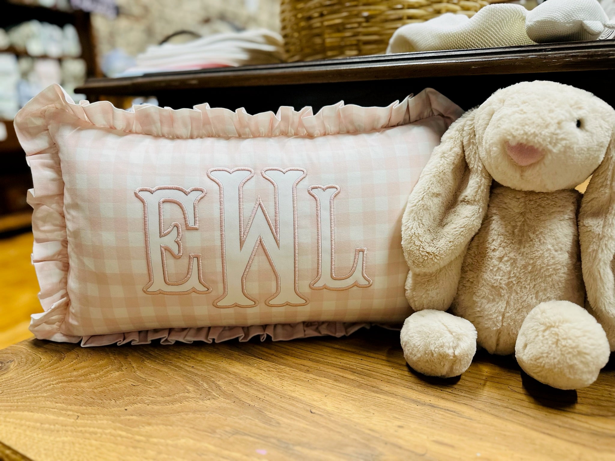 Gingham Pillow Case (Pink)