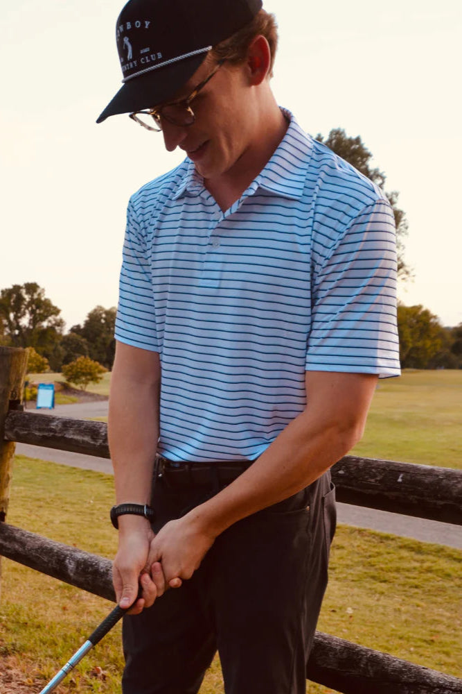 Cowboy Country Club - Two Striped Polo