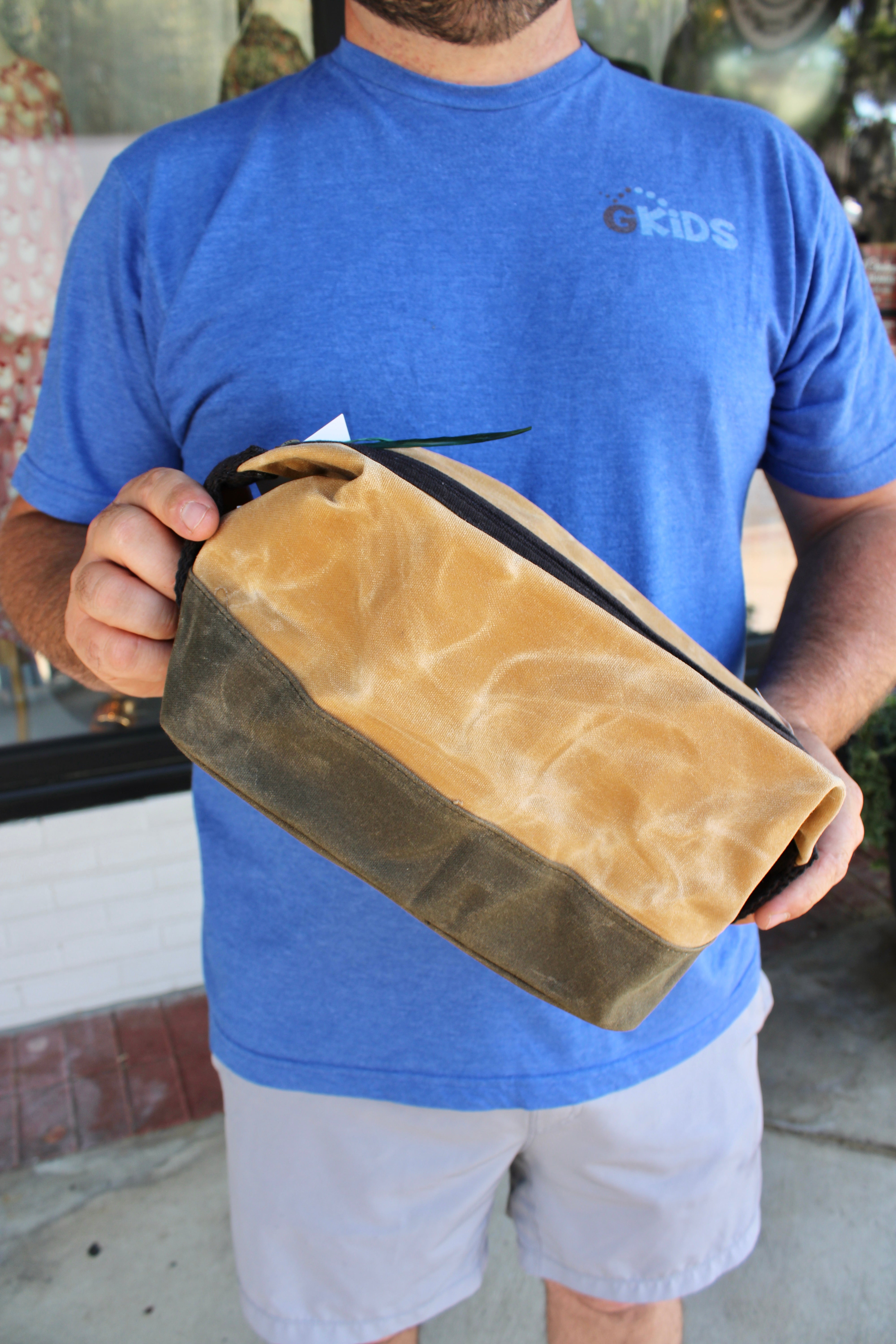 Waxed Dopp Kit - Bone