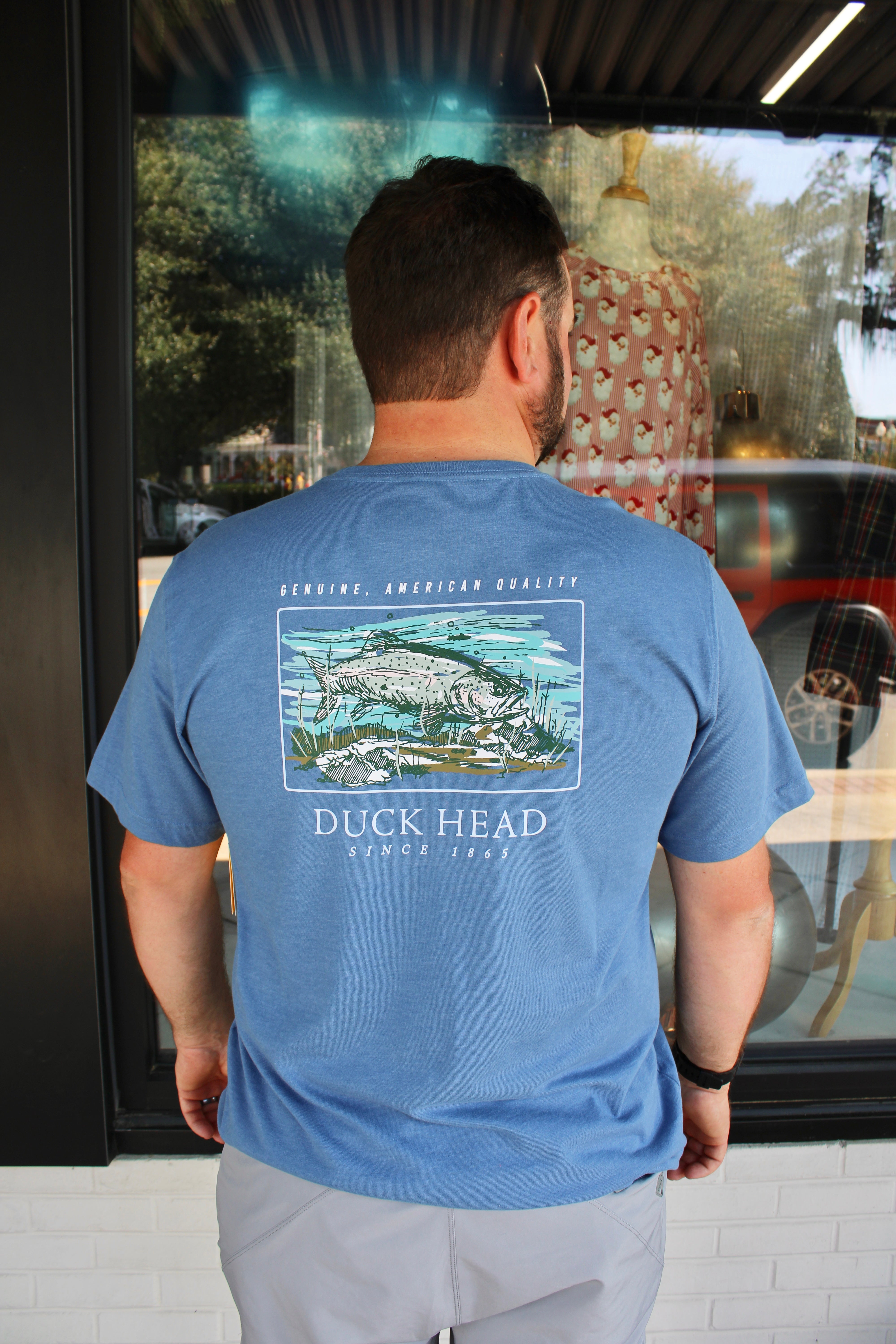 Duck Head - Trout Tee (Shadow Blue Heather)