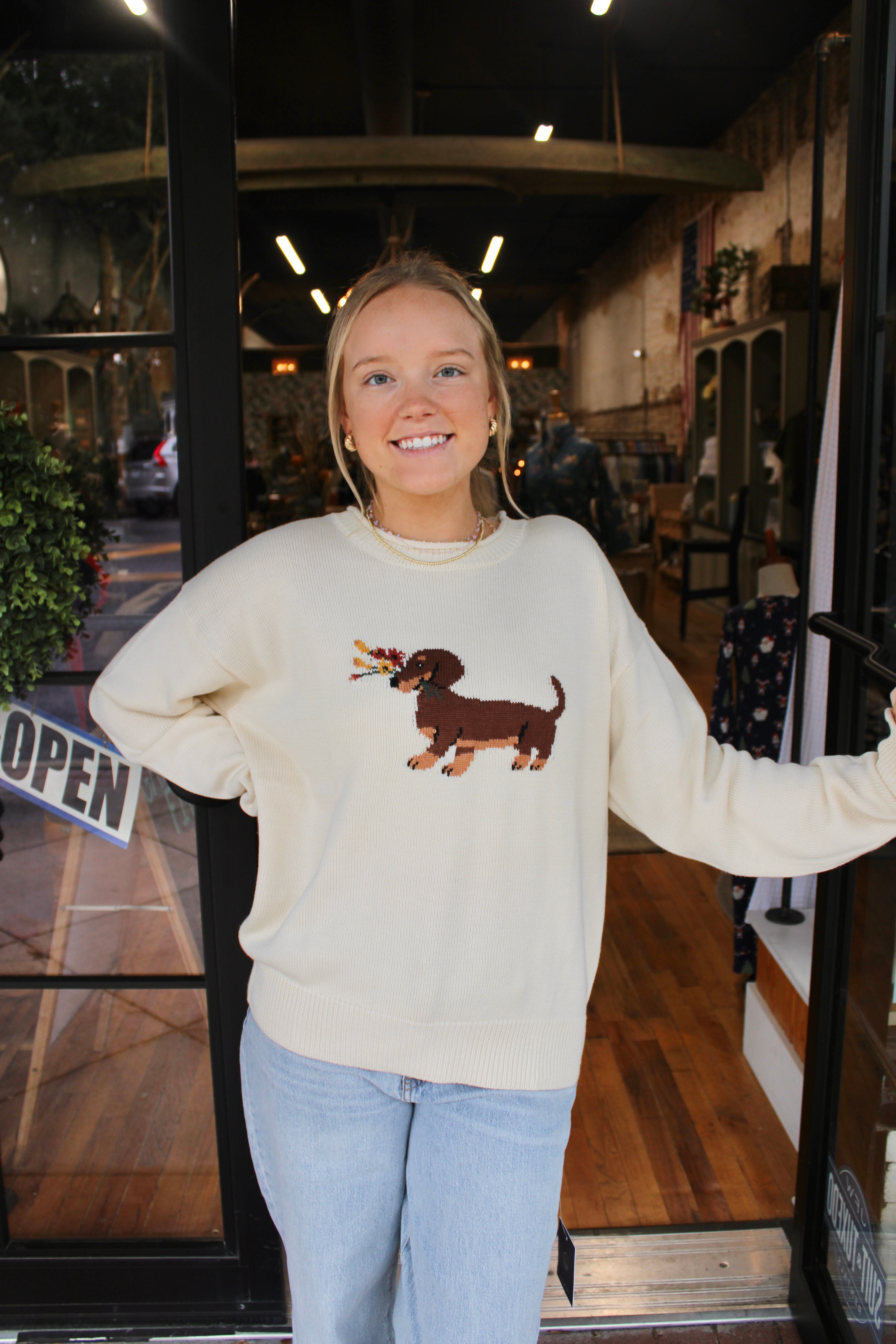 Dog Sweater (Cream)
