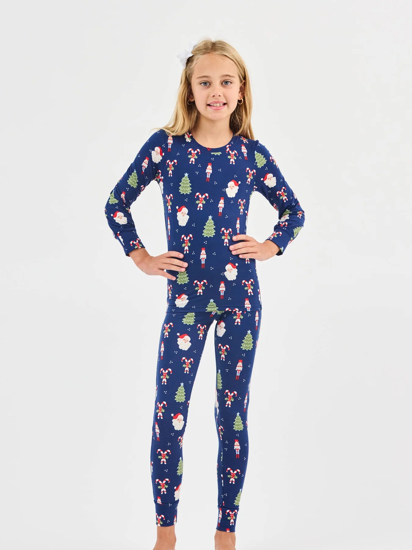 Mary Square - Kids Pajamas (Peppermint Pine)