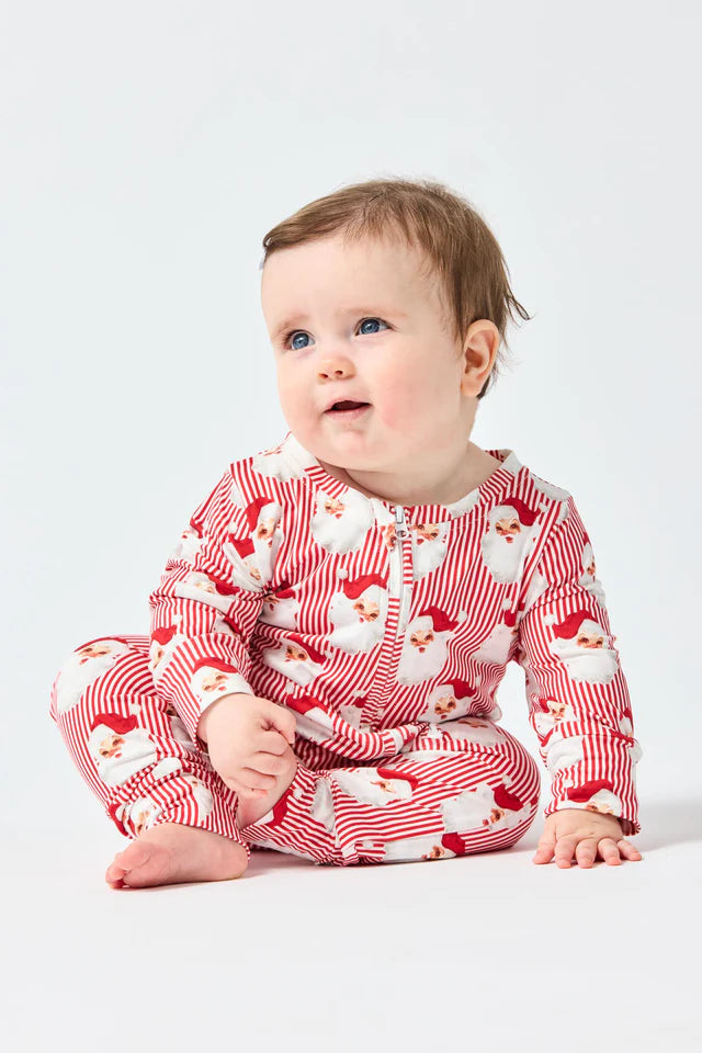 Mary Square - Baby Pajamas (Santa Baby Red)