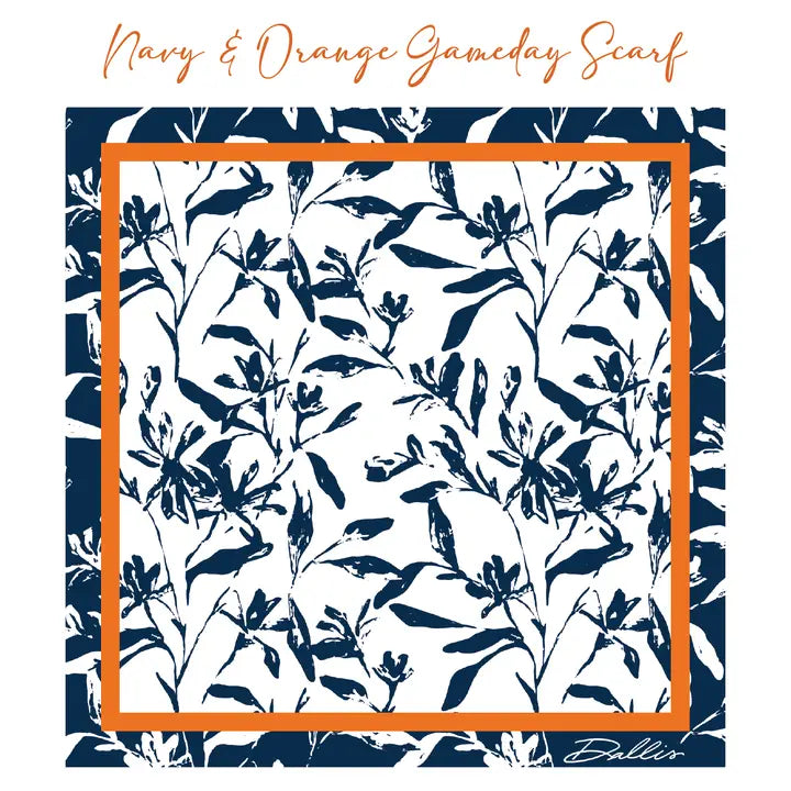 Dallis Foshee - Auburn Scarf (Navy)