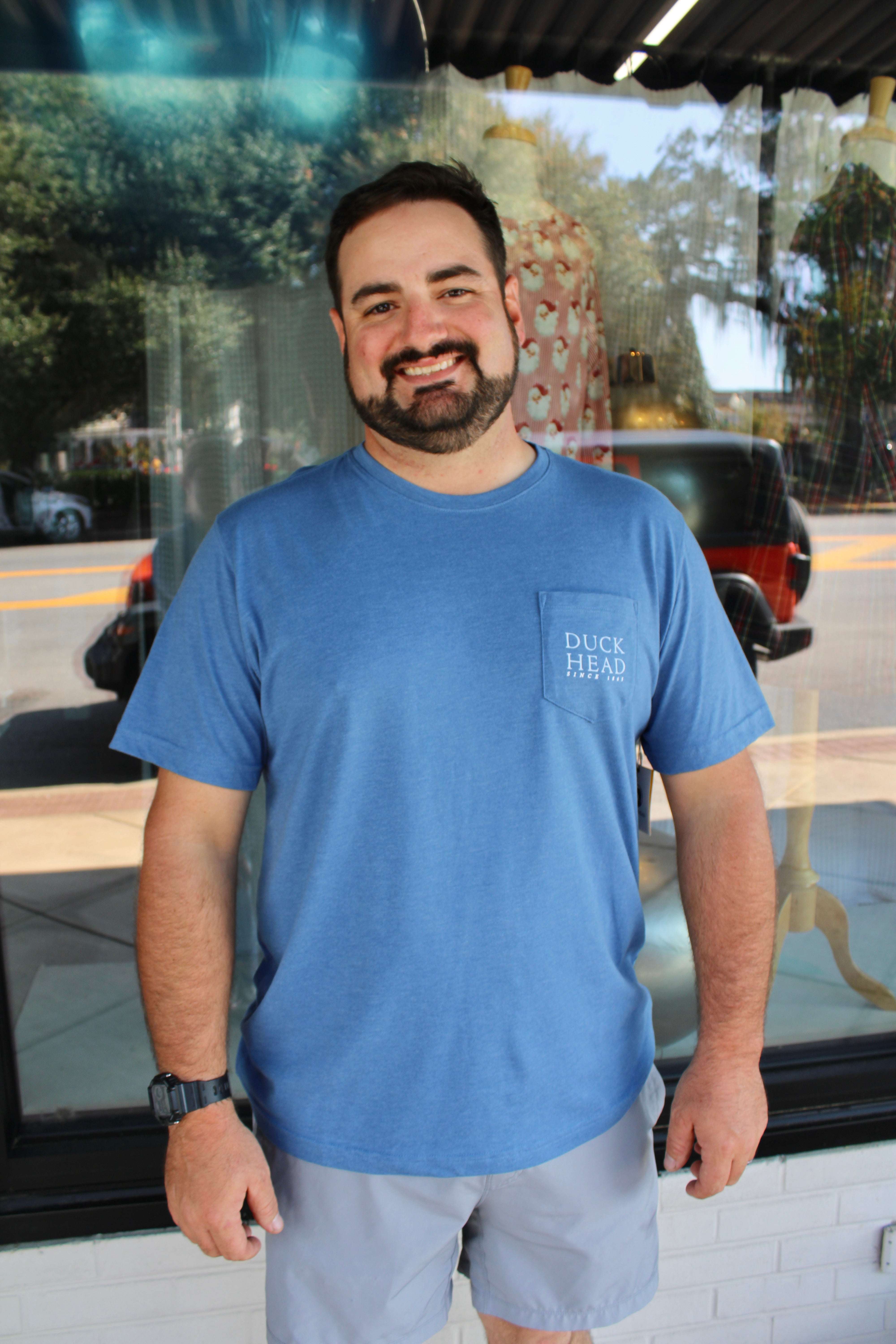 Duck Head - Trout Tee (Shadow Blue Heather)