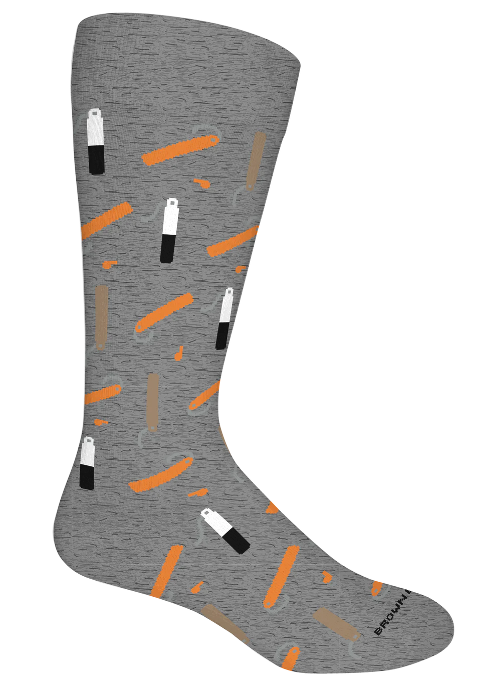 Brown Dog Socks - Bumpers (Grey Heather)