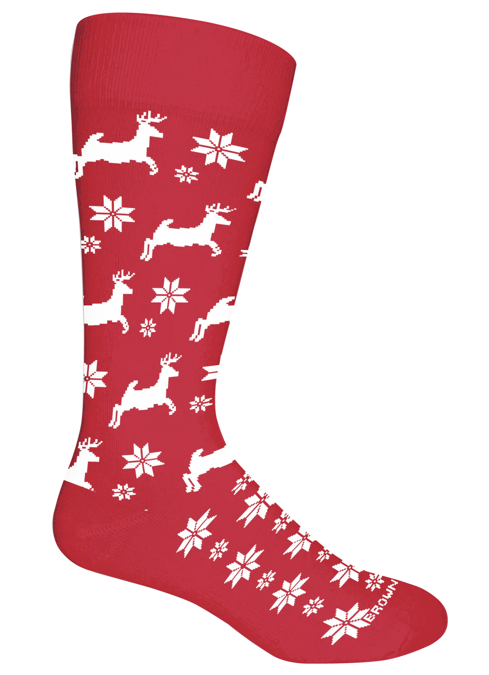 Brown Dog Socks - Prancer (Red)