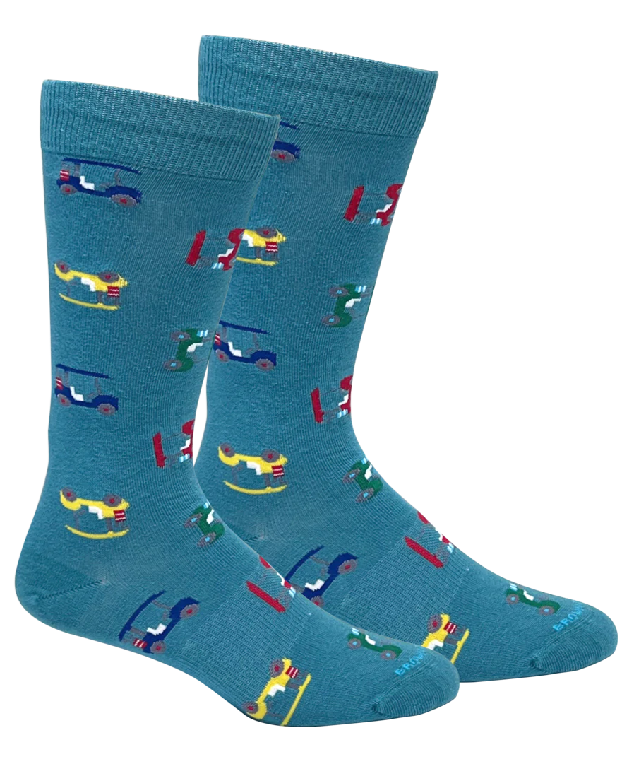 Brown Dog Socks - Buggies (Teal)