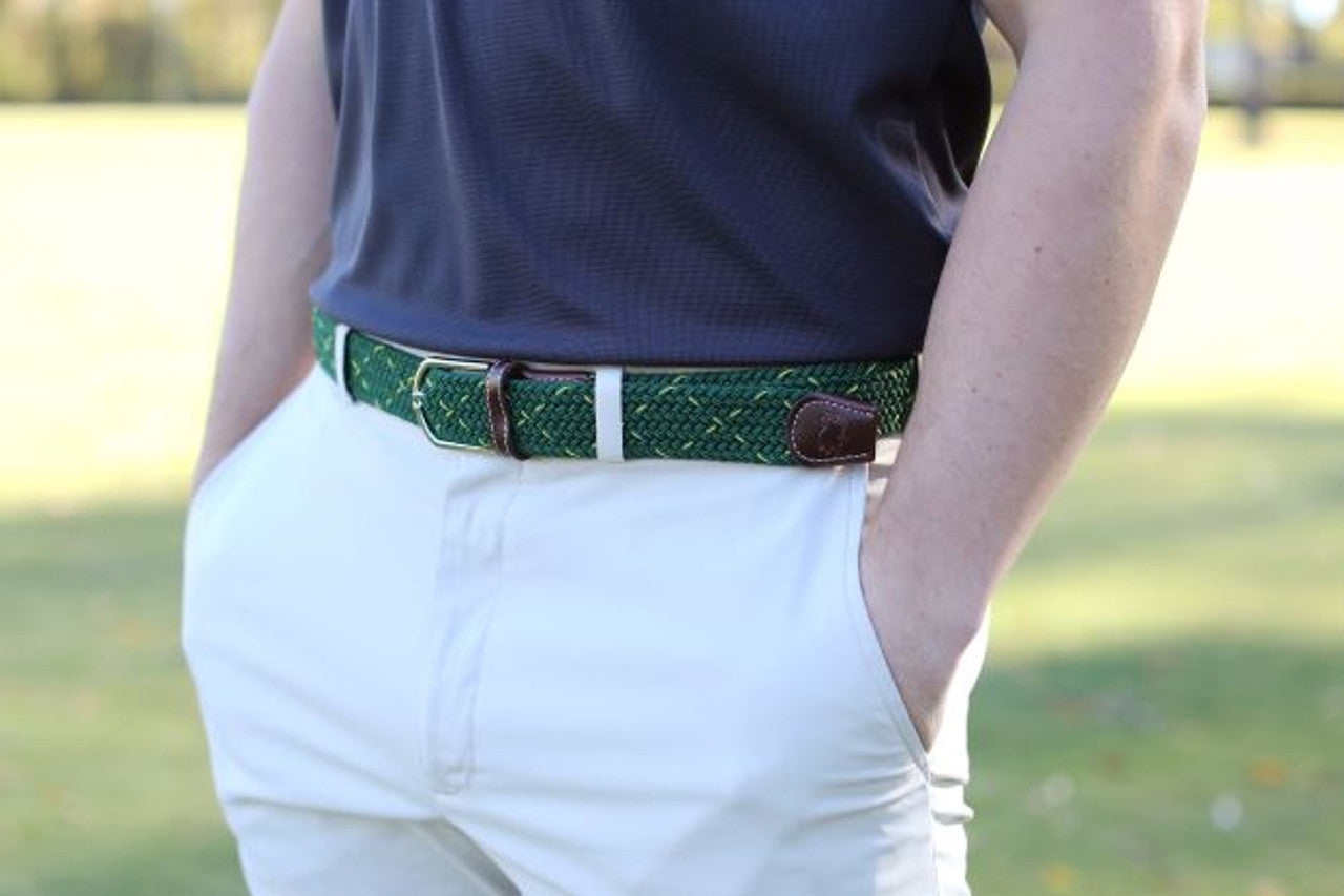 Roostas -The Augusta Two Toned Woven Stretch Belt