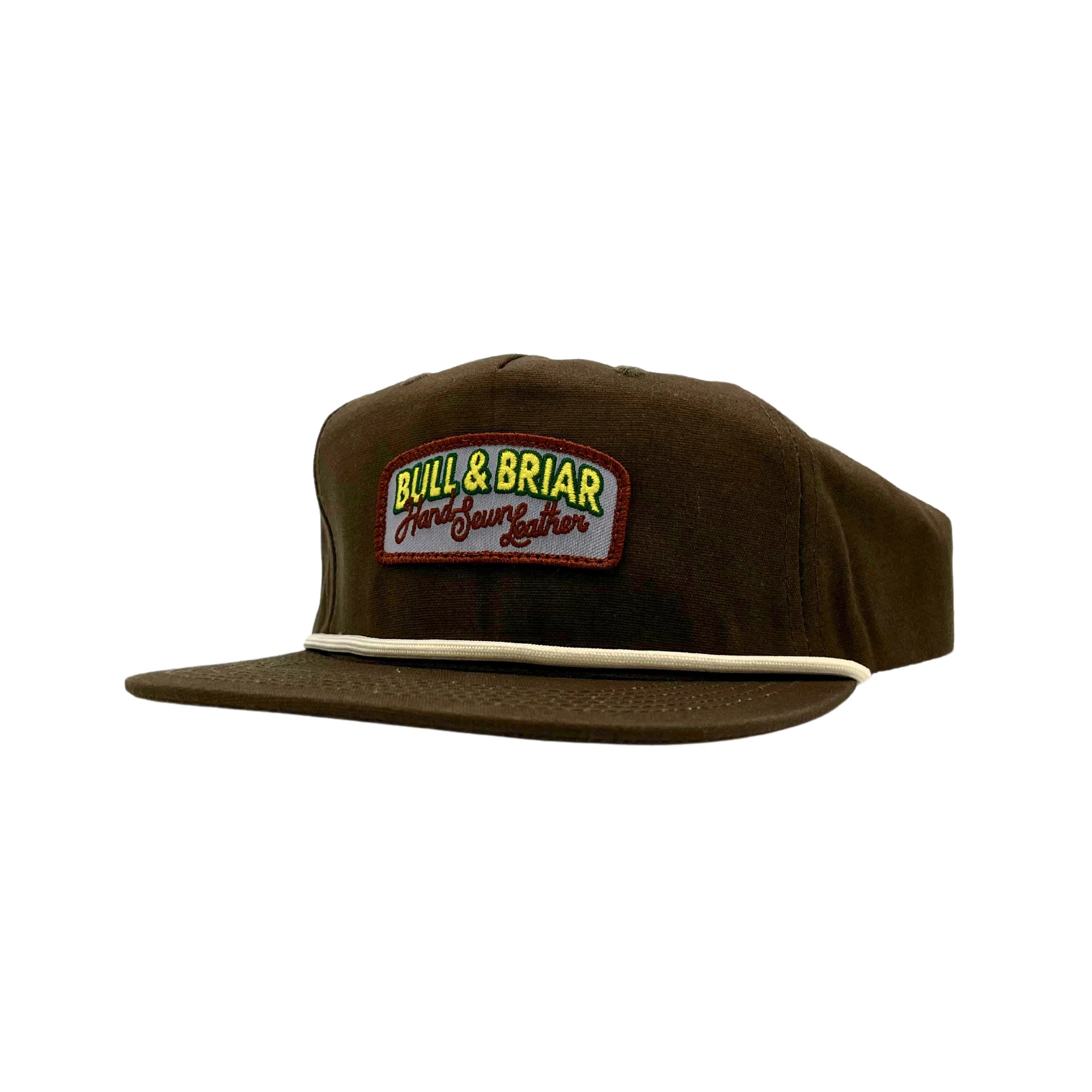 Bull & Briar - Hand Sewn Leather Patch Hat (Brown)