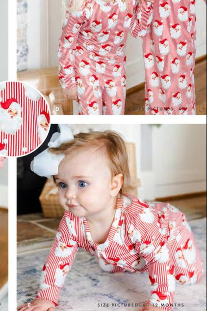 Mary Square - Baby Pajamas (Santa Baby Red)