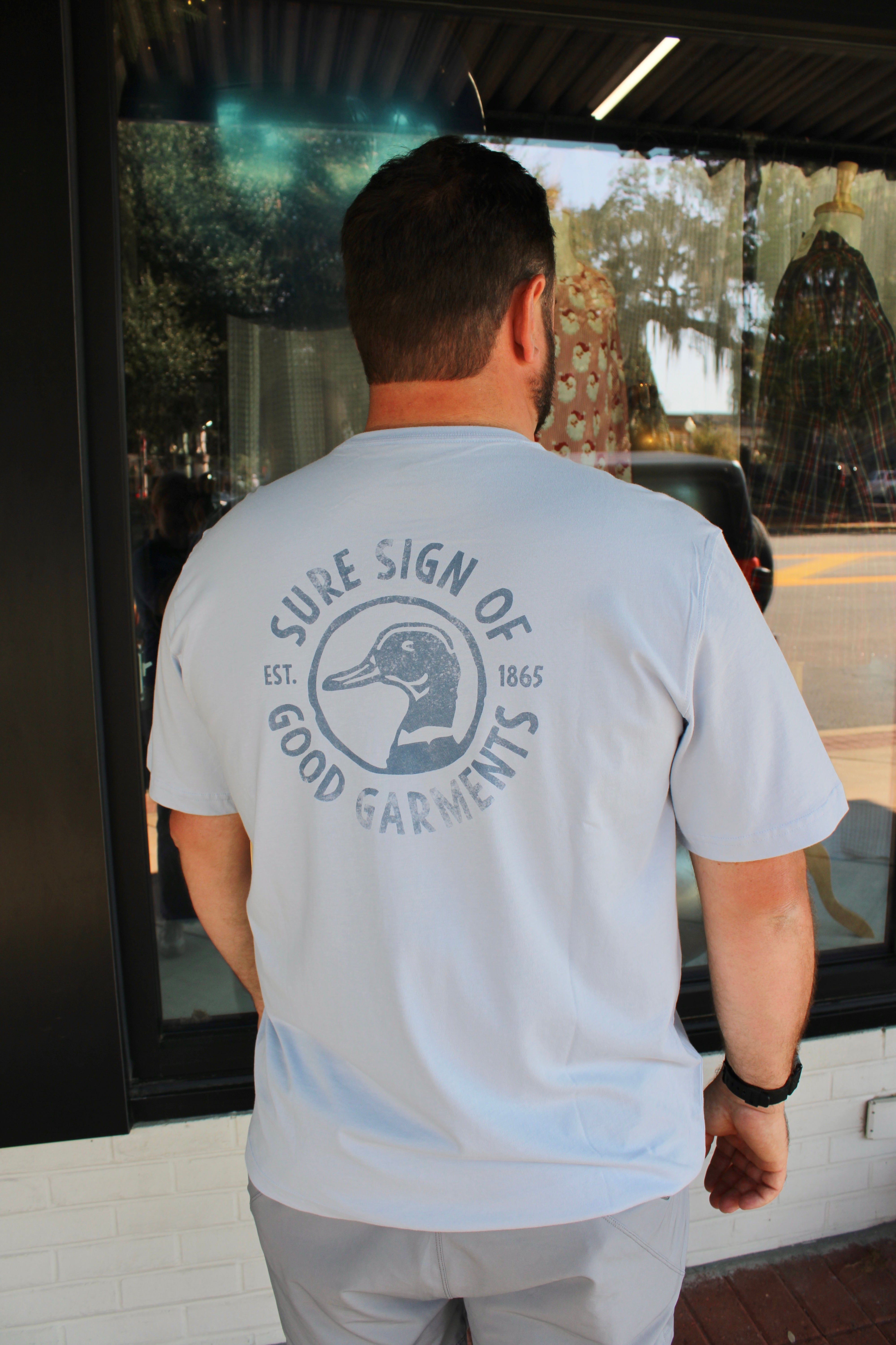 Duck Head - Sure Sign Tee (Light Blue)