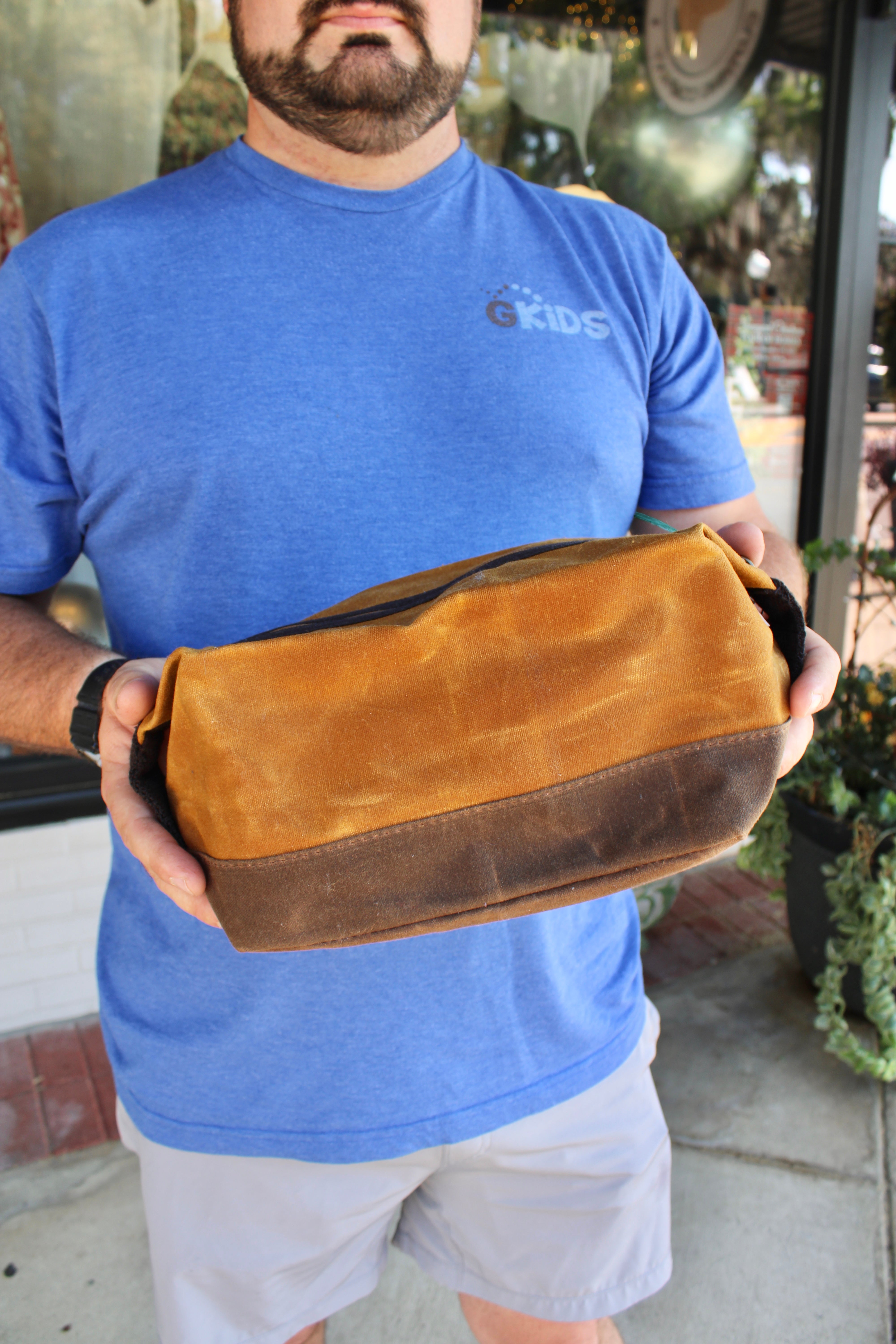 Waxed Dopp Kit - Yellow