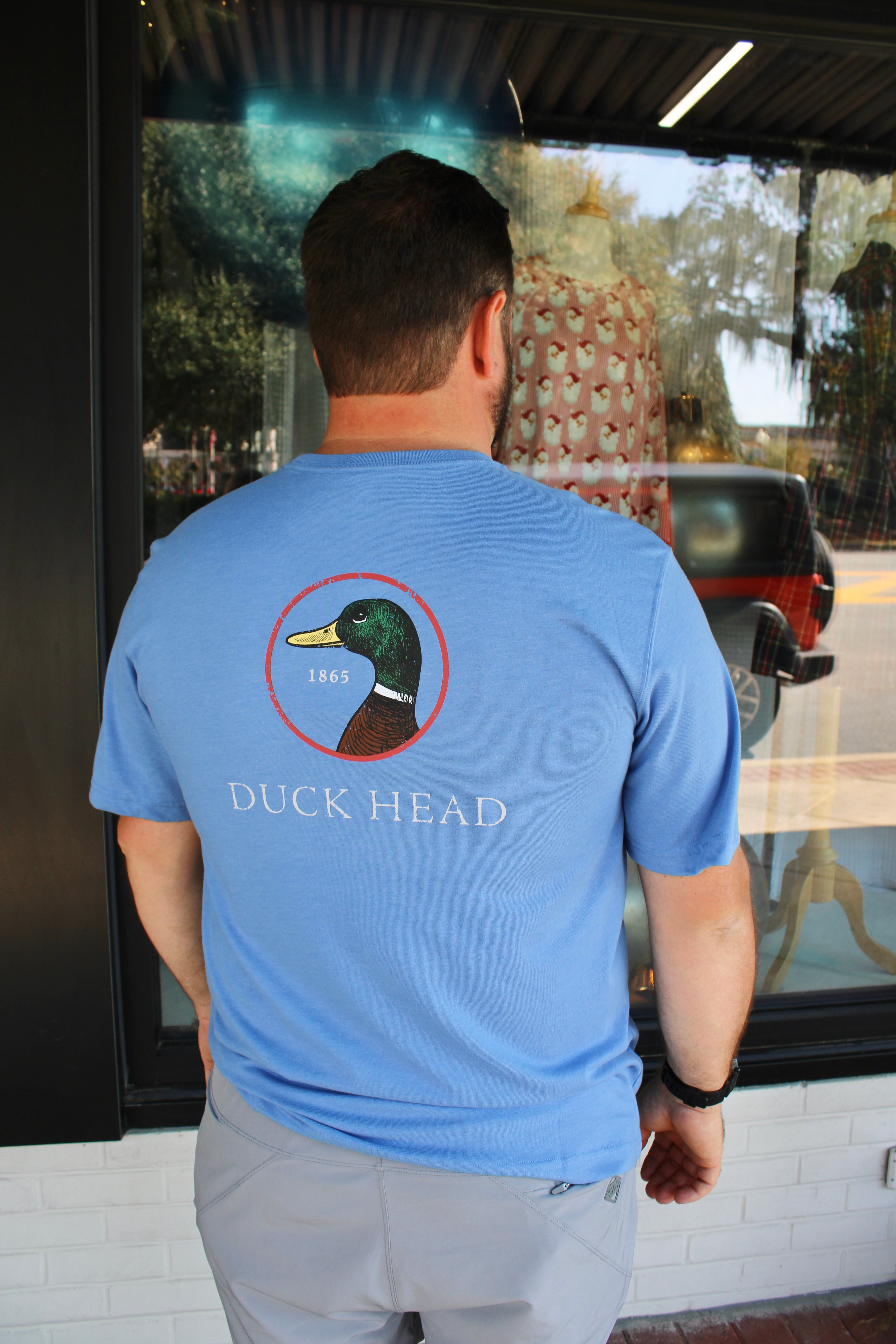 Duck Head - Logo Tee (Lake Blue Heather)