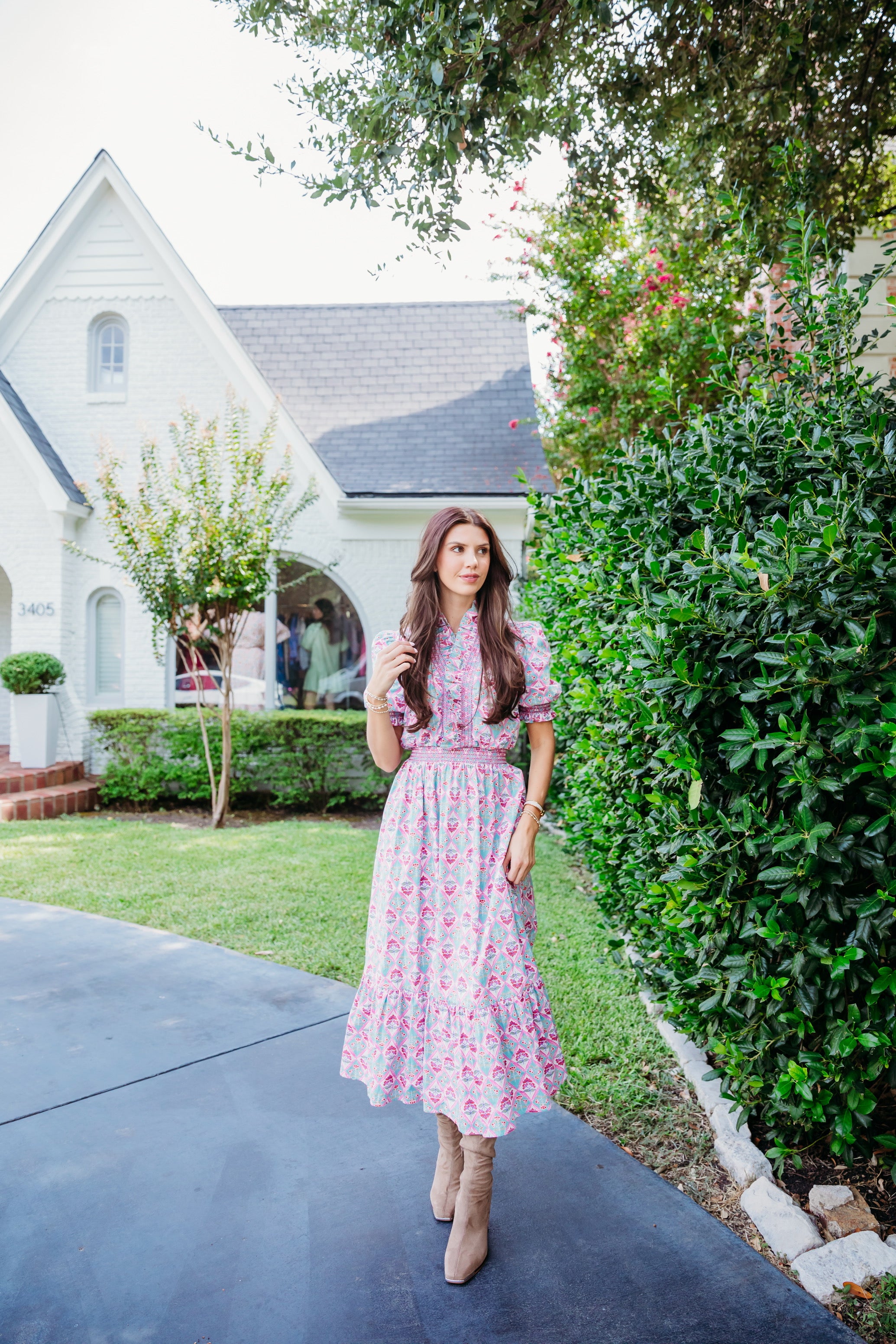 Karlie - The Paris Maxi Dress (Vintage Blue)