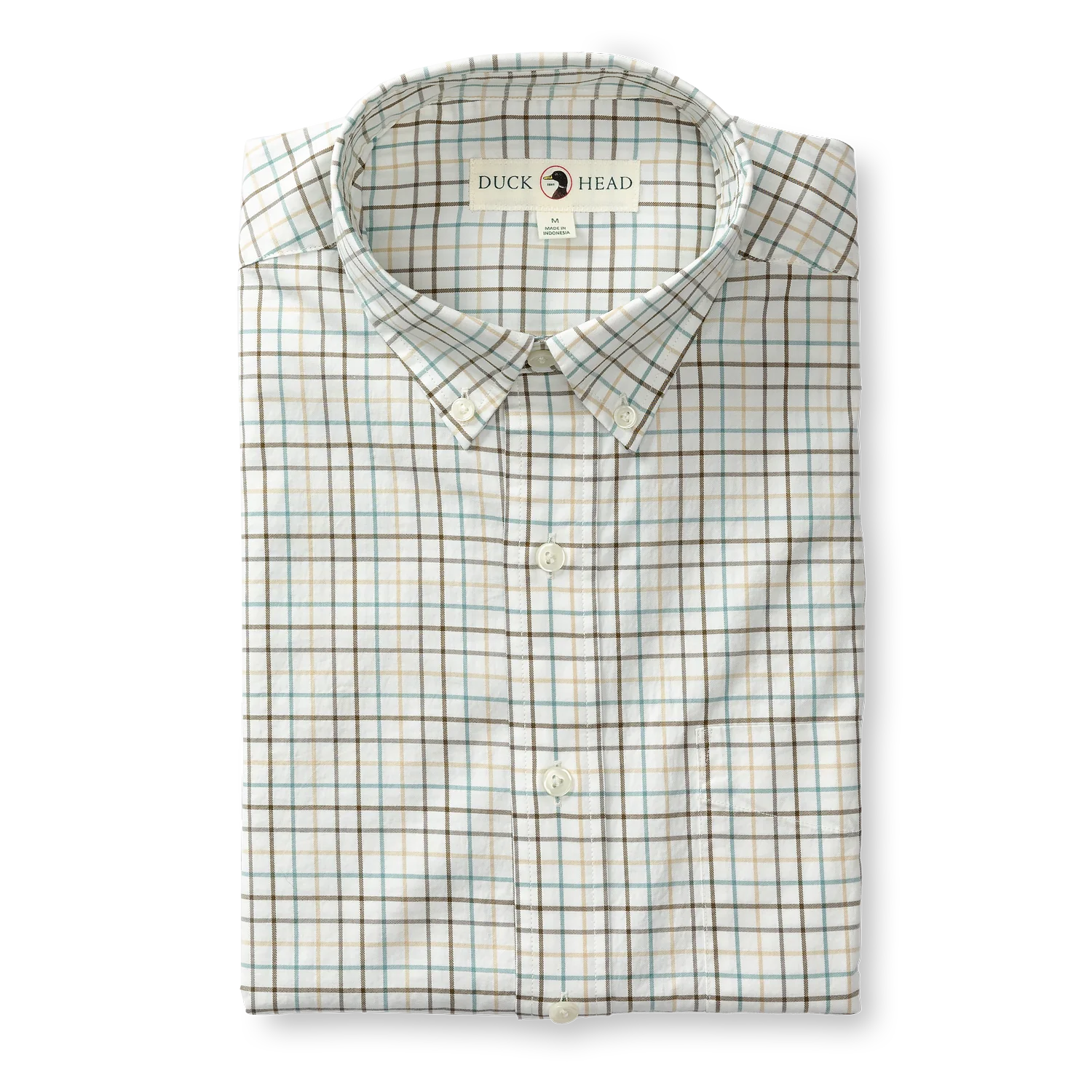 Duck Head - Cotton Twill Joyner Plaid Shirt (Midnight Olive)