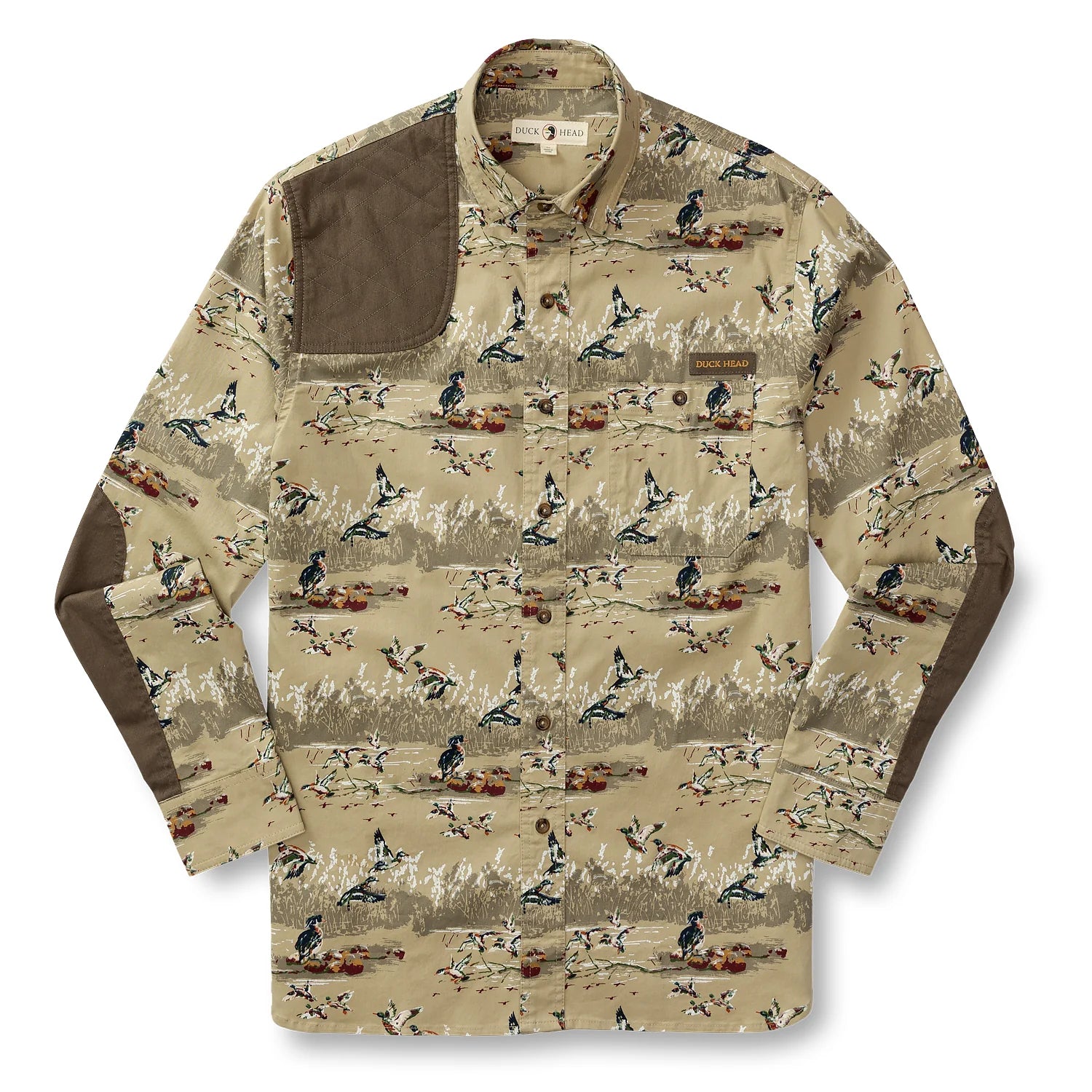 Duck Head - Woodland Shooting Shirt (Khaki Print)