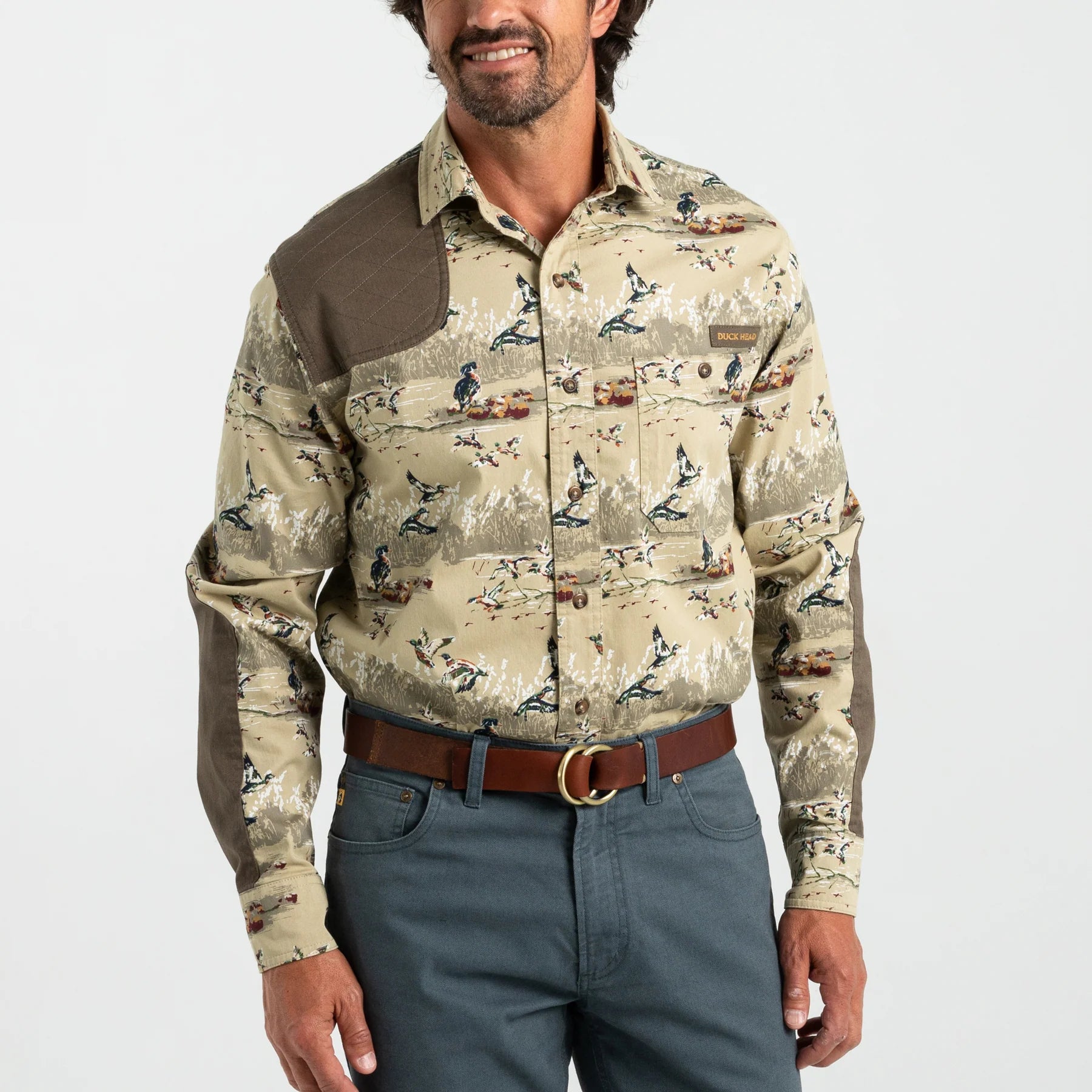 Duck Head - Woodland Shooting Shirt (Khaki Print)