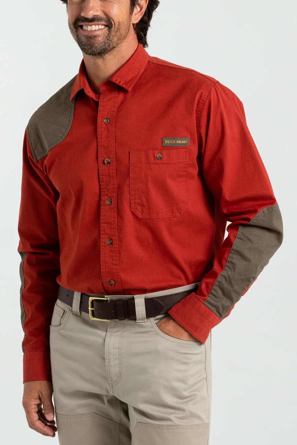 Duck Head - Woodland Shooting Shirt LS (Red Ochre)