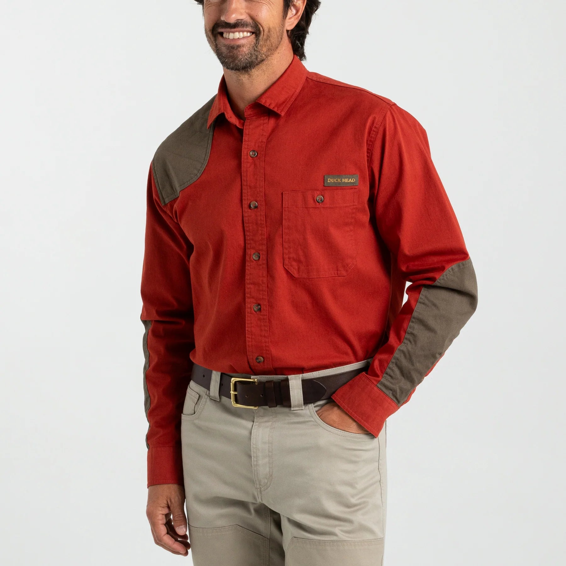 Duck Head - Woodland Shooting Shirt LS (Red Ochre)