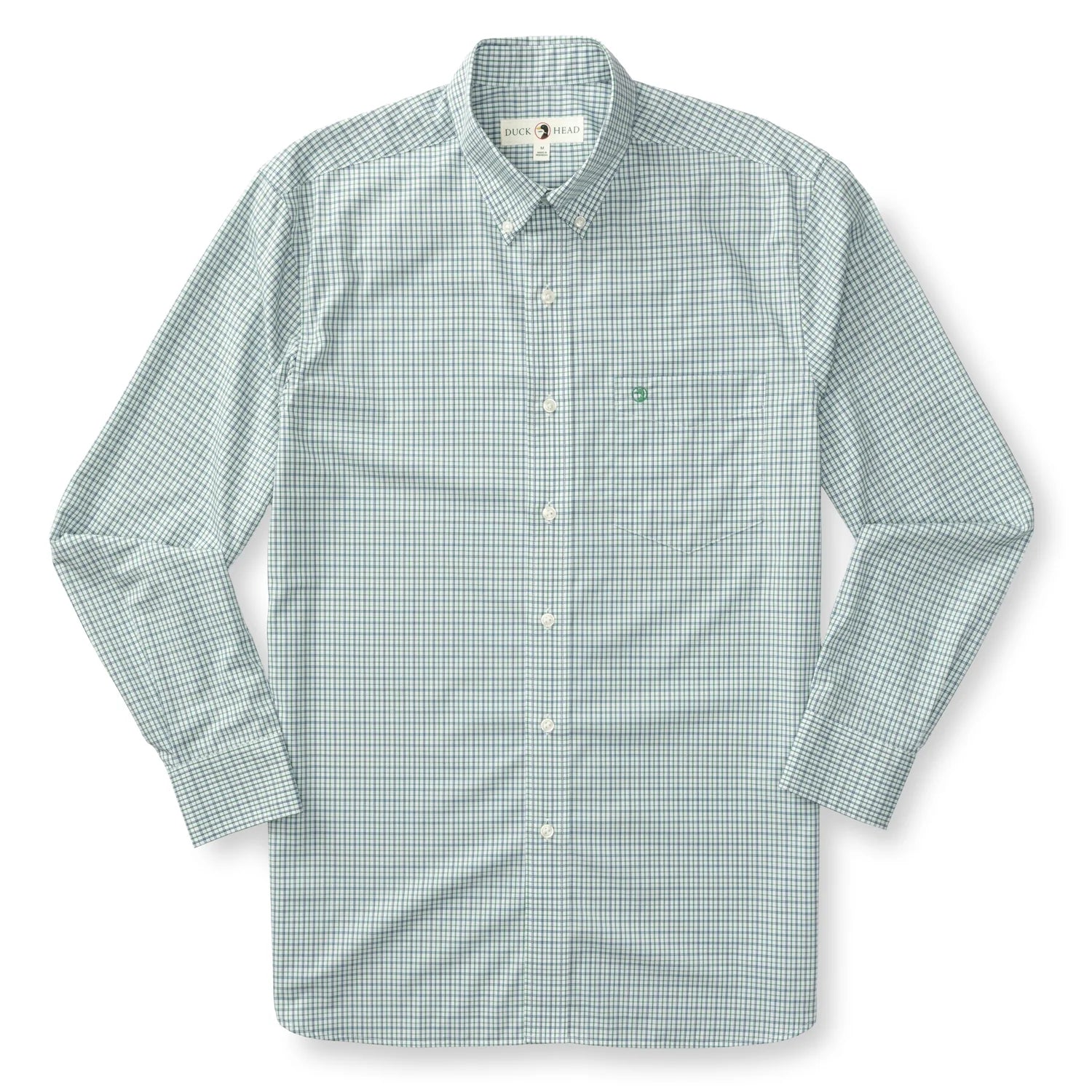 Duck Head - Performance Poplin Langley Plaid Shirt (Dark Ivy)