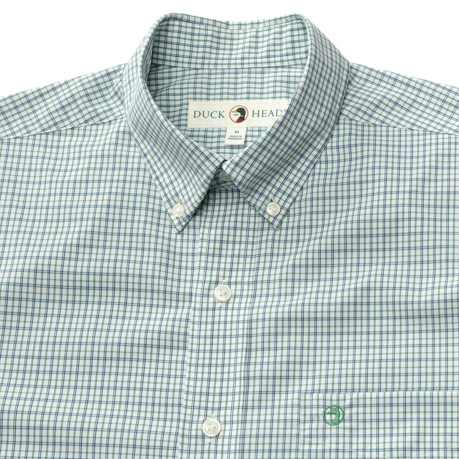 Duck Head - Performance Poplin Langley Plaid Shirt (Dark Ivy)