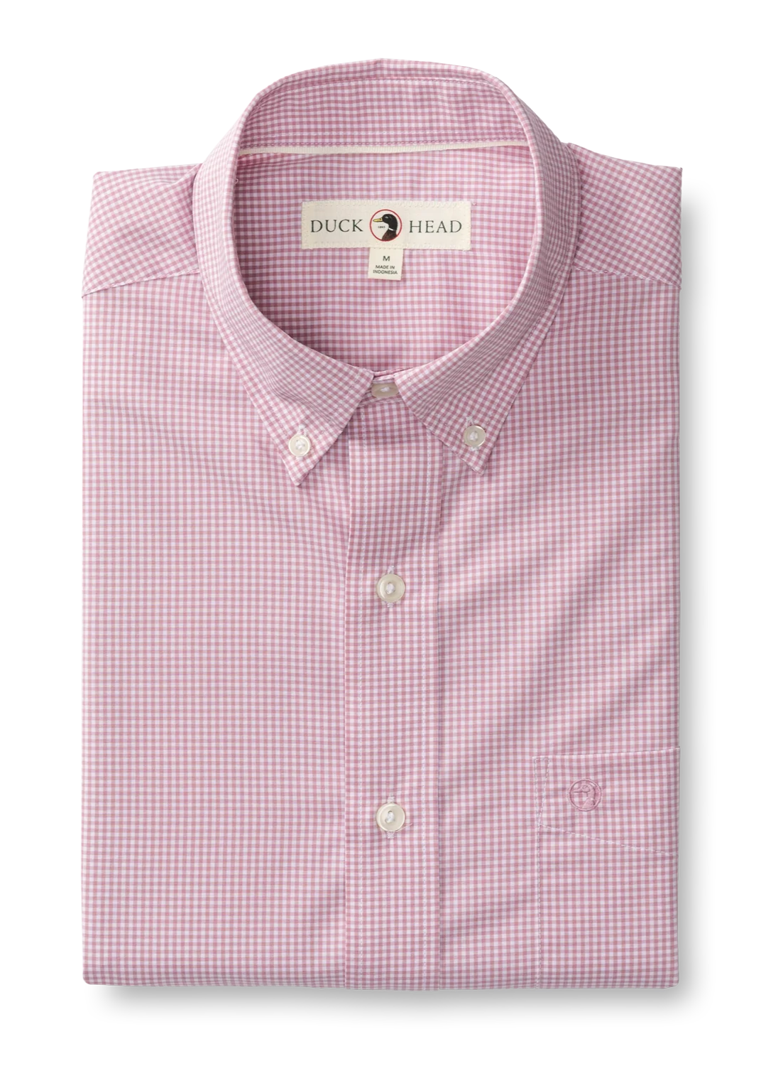 Duck Head - Performance Poplin Sport Shirt Turner Gingham (Desert Pink)