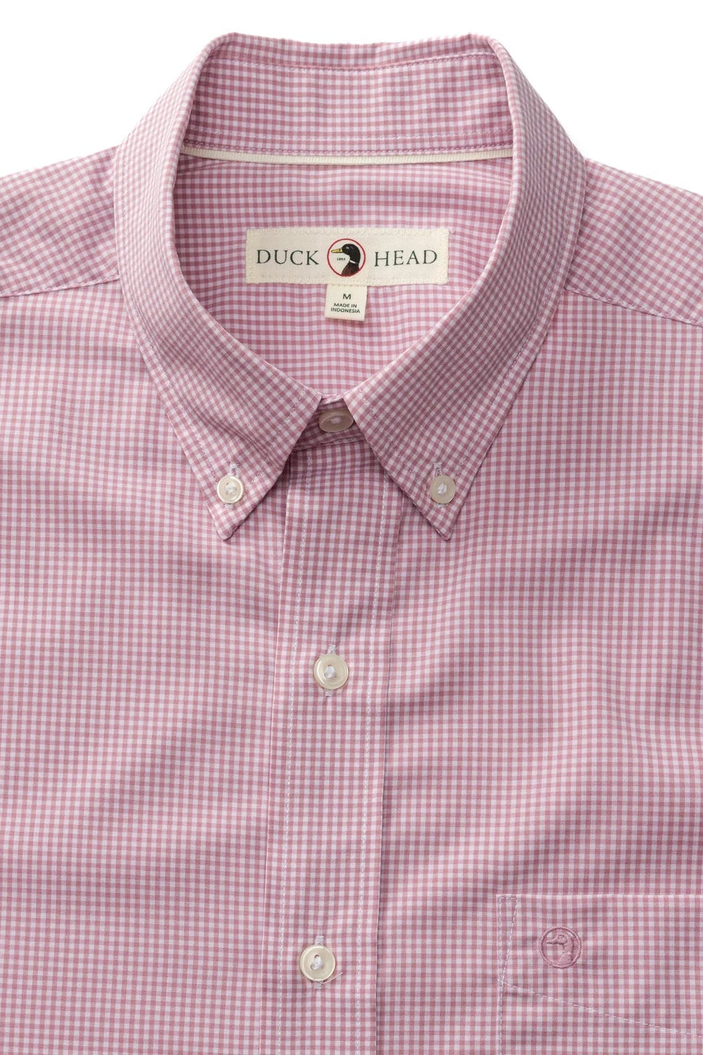 Duck Head - Performance Poplin Sport Shirt Turner Gingham | Desert Pink