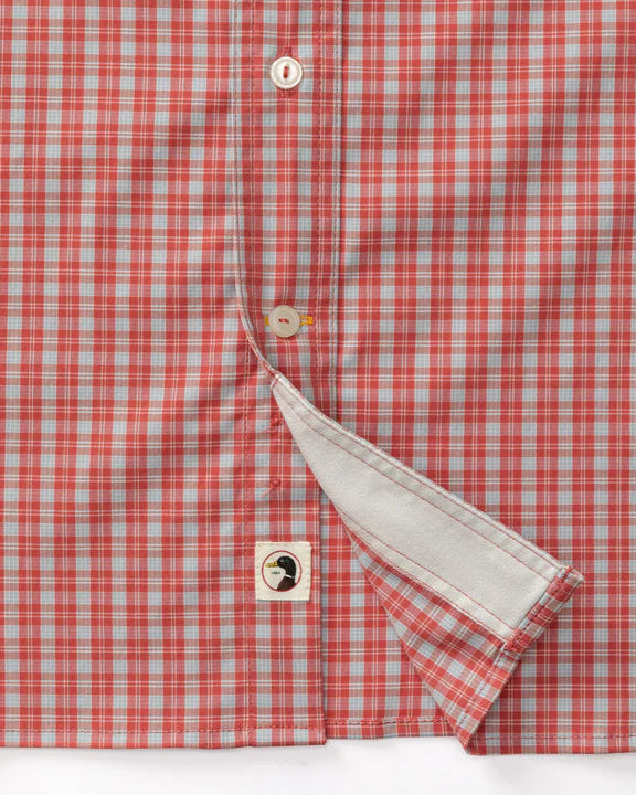 Duck Head - Performance Poplin Guide Shirt Sherman Plaid (Sunwashed Red)