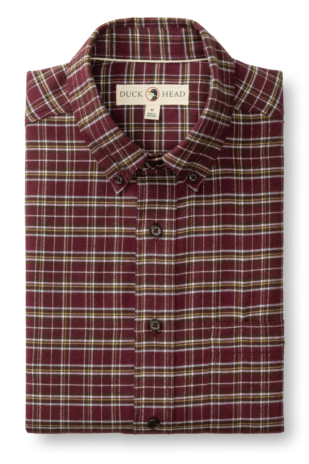 Duck Head - Cotton Flannel Sport Shirt Abott Plaid (Fig)