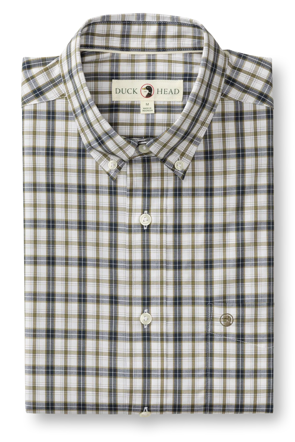 Duck Head - Performance Poplin Sport Shirt Joplin Plaid (Navy)