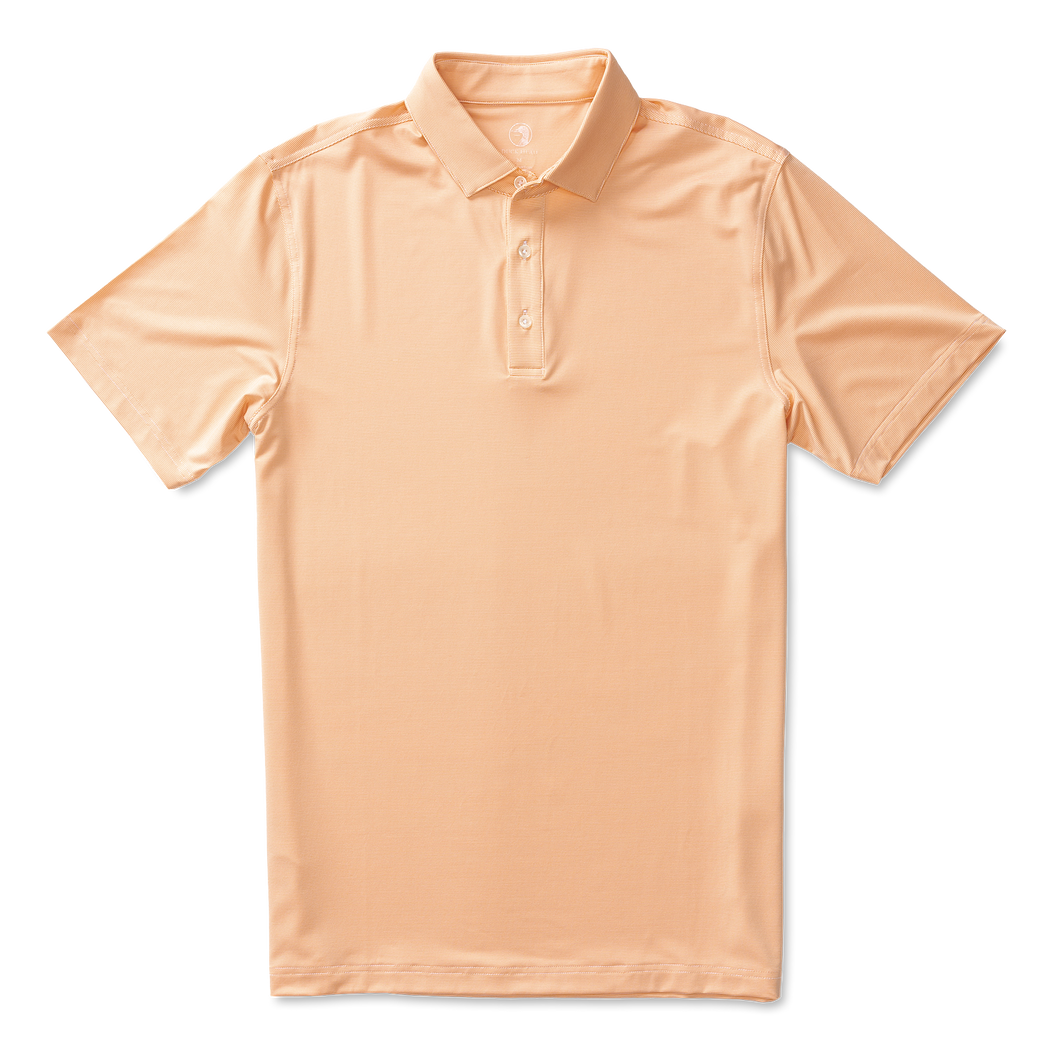 Duck Head Long Drive Performance Polo - Almost Apricot