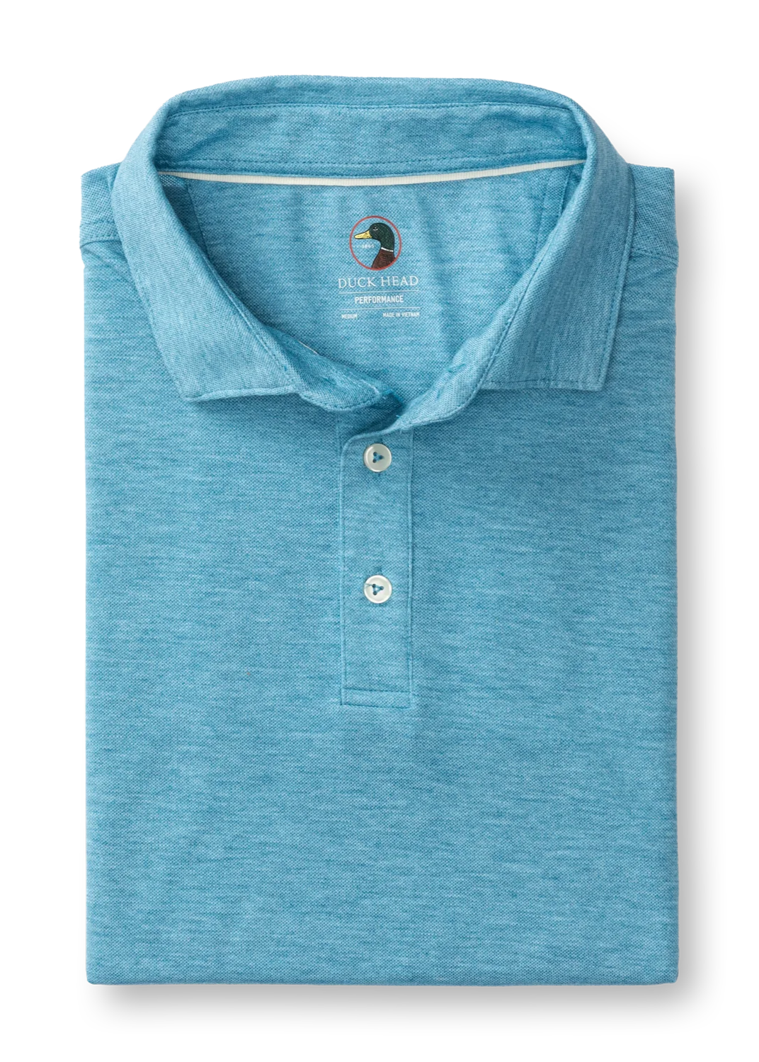 Duck Head - Summerford Performance Pique Polo Solid (Sail Blue Heather)