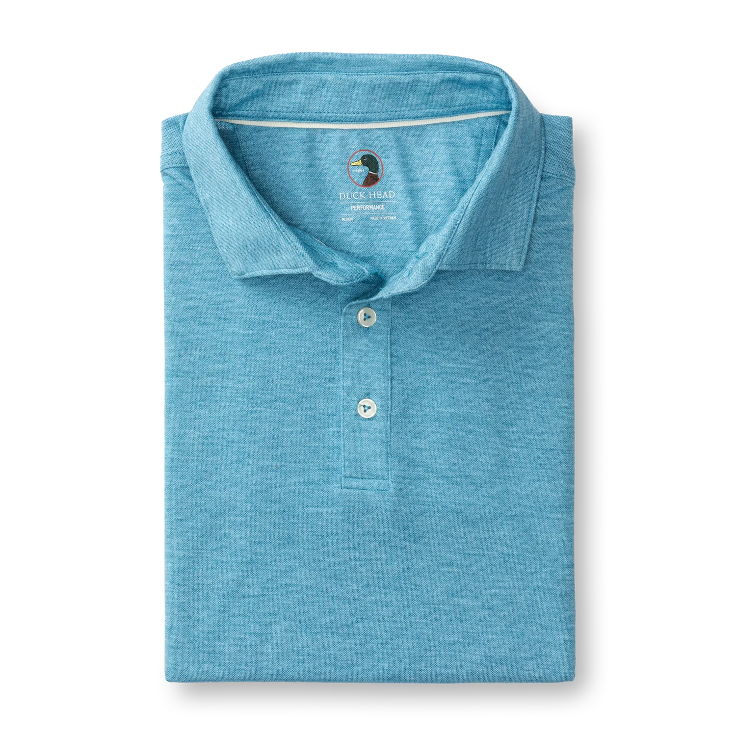 Duck Head - Summerford Performance Pique Polo Solid (Sail Blue Heather)