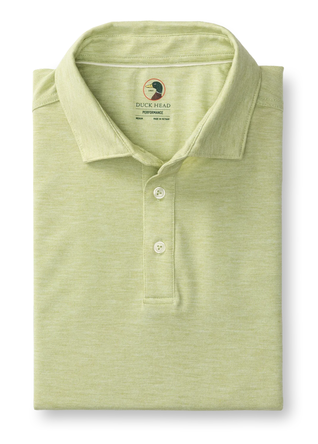 Duck Head - Summerford Performance Pique Polo Solid (Pear Green Heather)