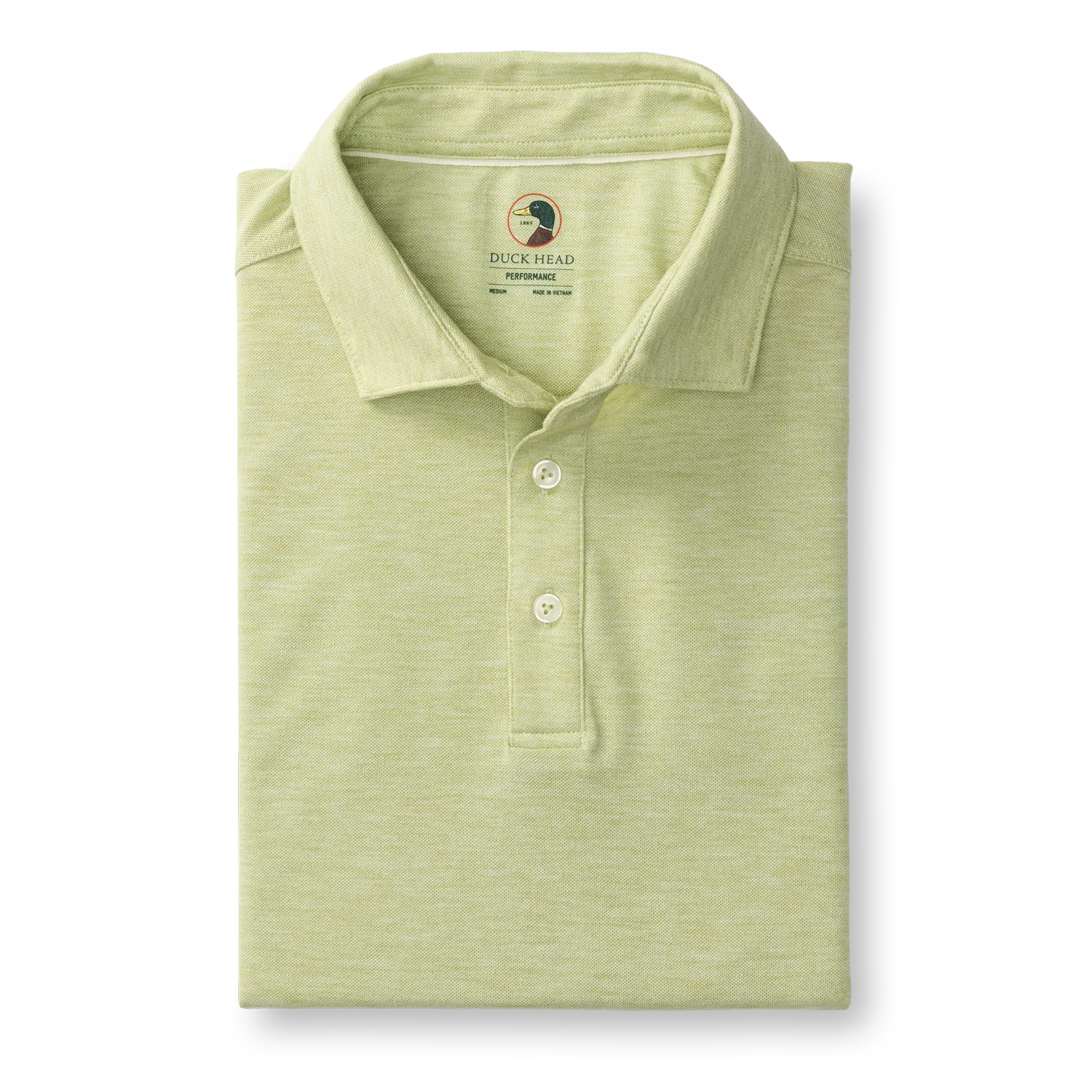 Duck Head - Summerford Performance Pique Polo Solid (Pear Green Heather)