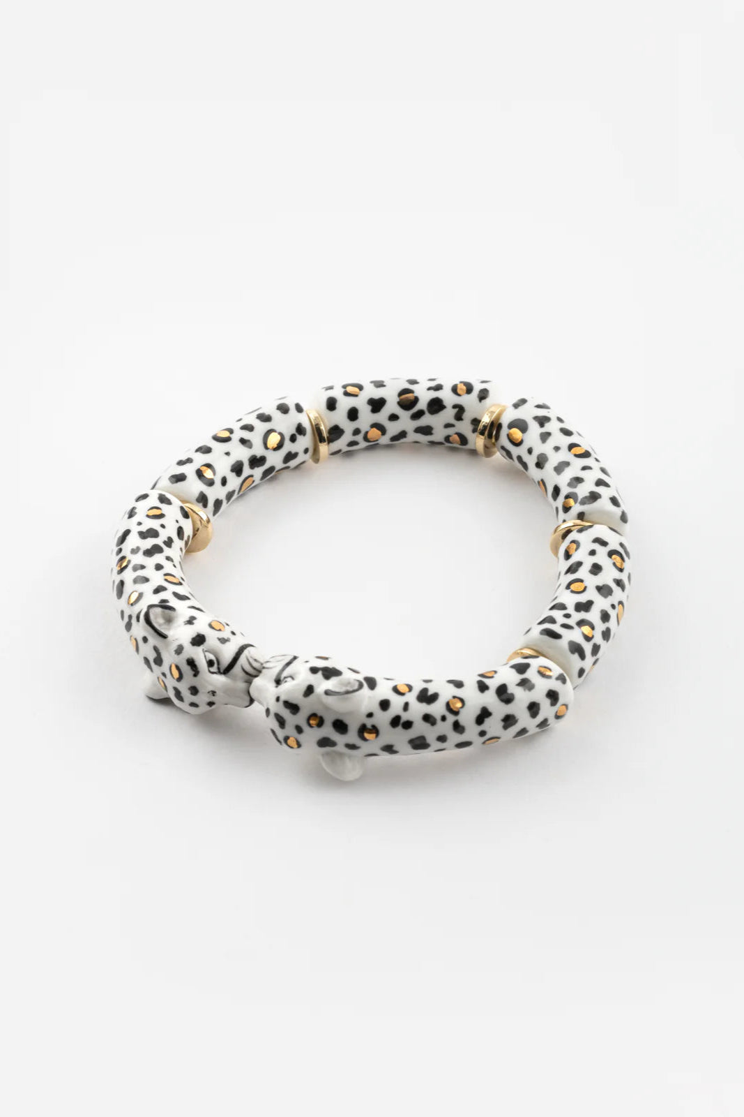 Nach - White Leopard Chunky Bracelet (Savane)