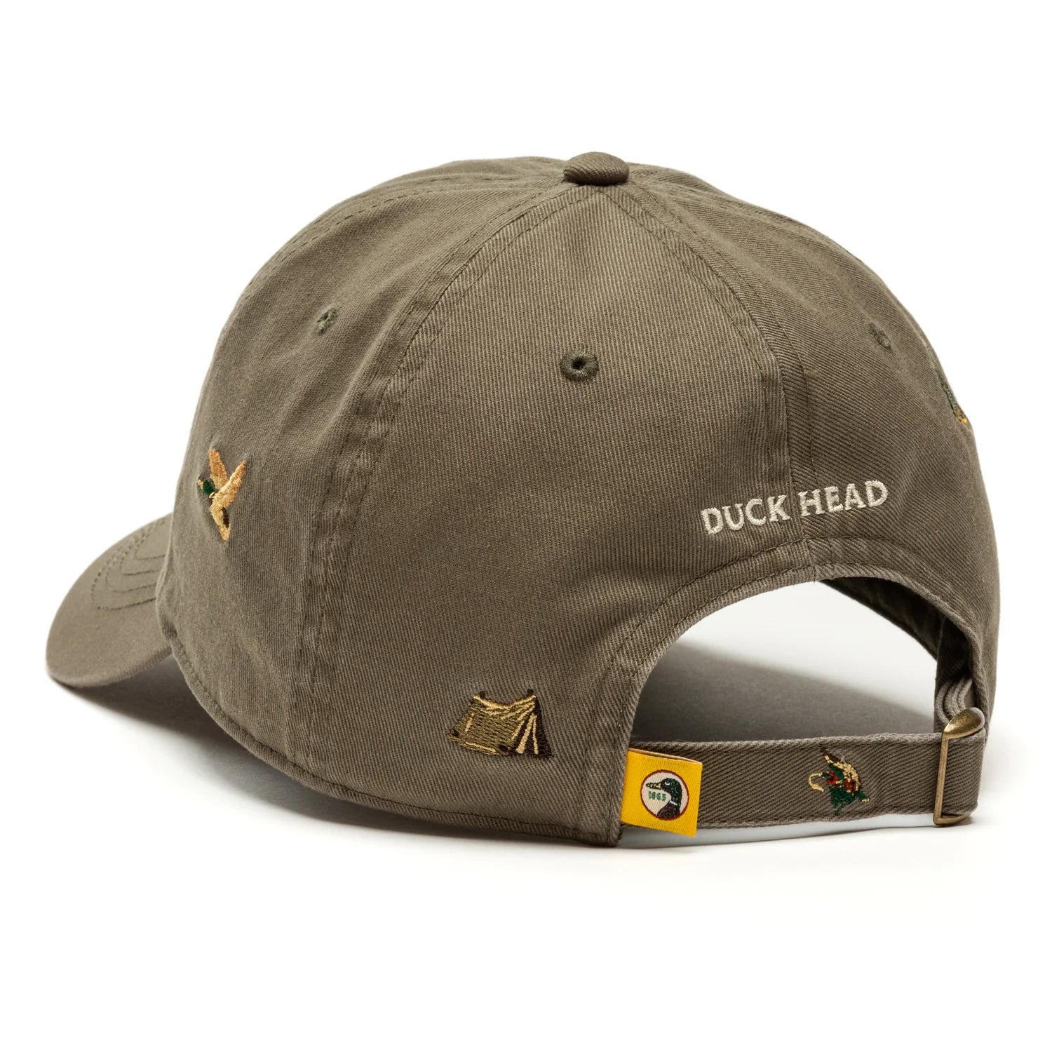 Duck Head - All Over Embroidery Twill Hat (Olive)