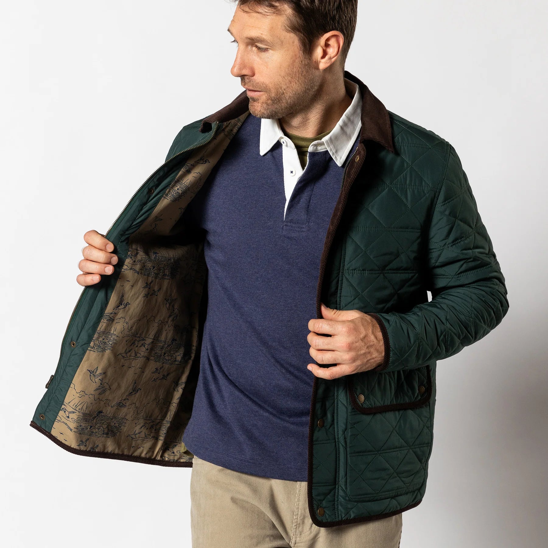 Duck Head - Fremont Lodge Performance Quilted Jacket (Spruce Green)