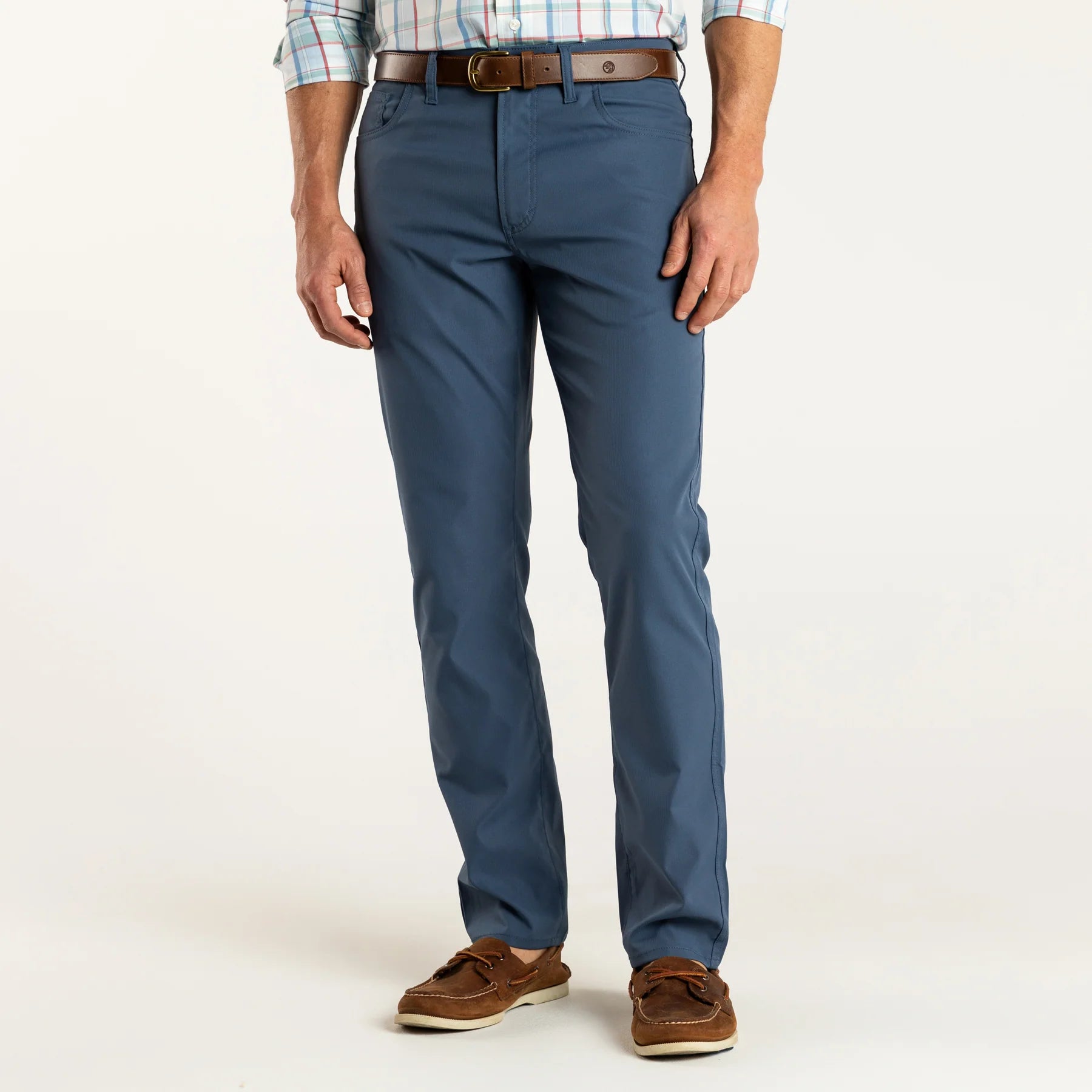 Duck Head - Long Drive Performance 5-Pocket Pant (Indigo Blue)