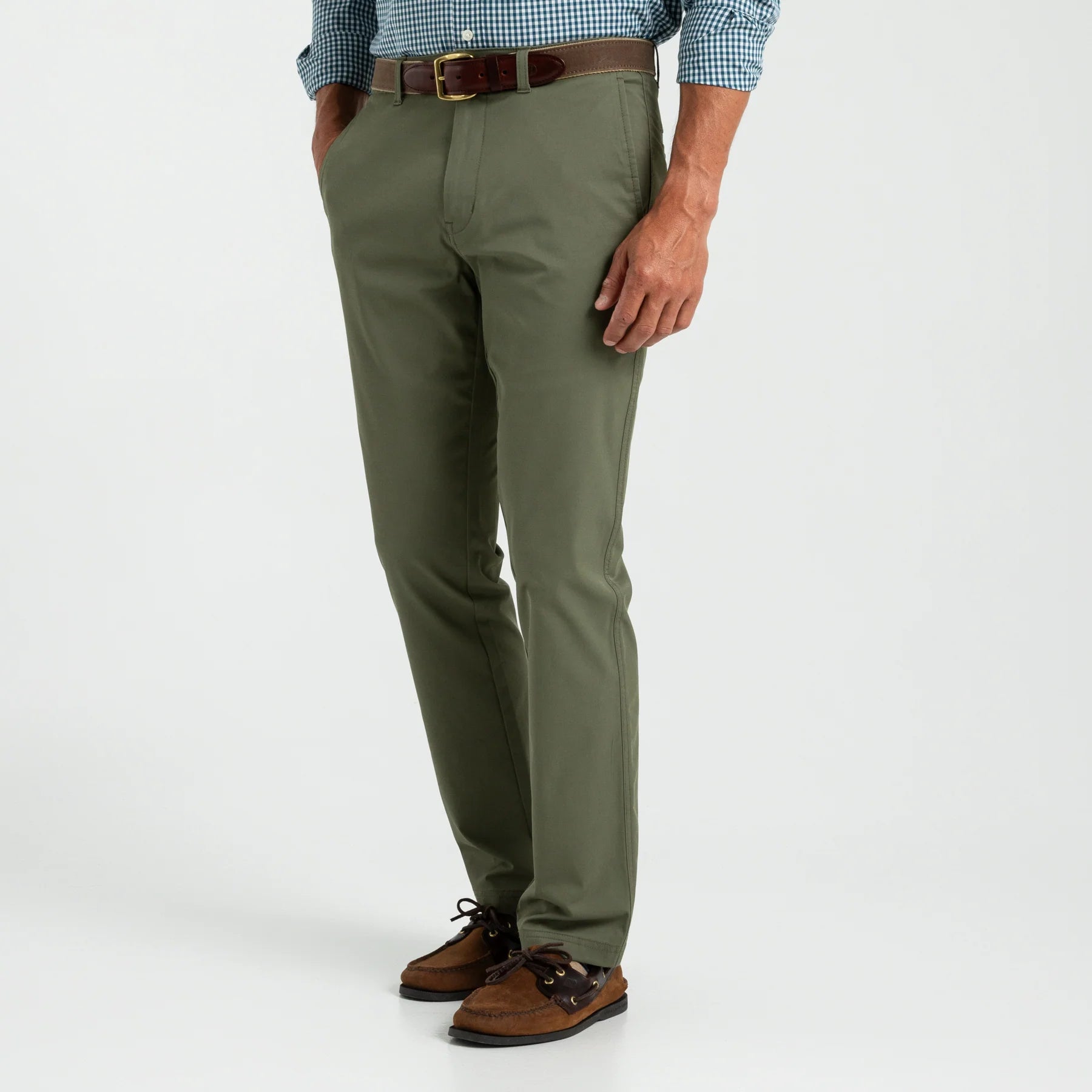 Duck Head - Harbor Performance Chino (Deep Lichen Olive)